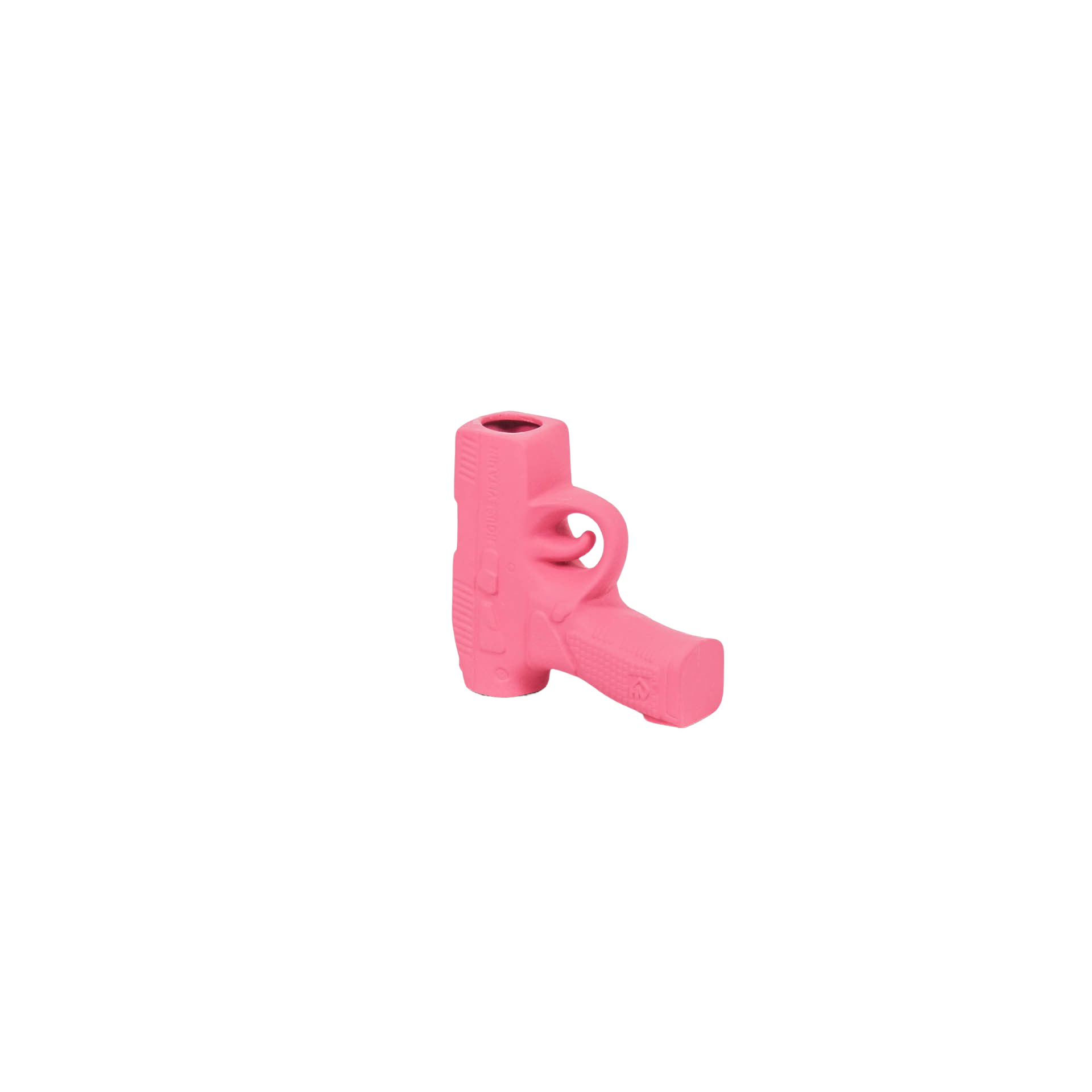 Vaas - Pistool - Keramiek- Neon Roze - 12x5x12cm