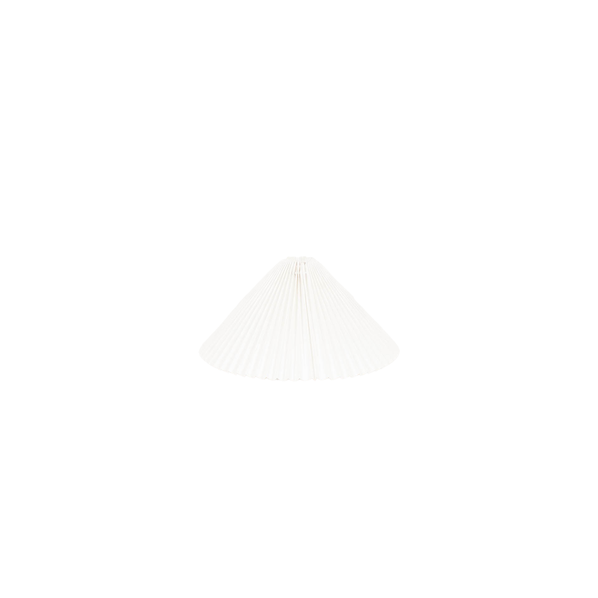 Lampenkap - Plissé - Polyester - Wit - 6x29,5x15 cm
