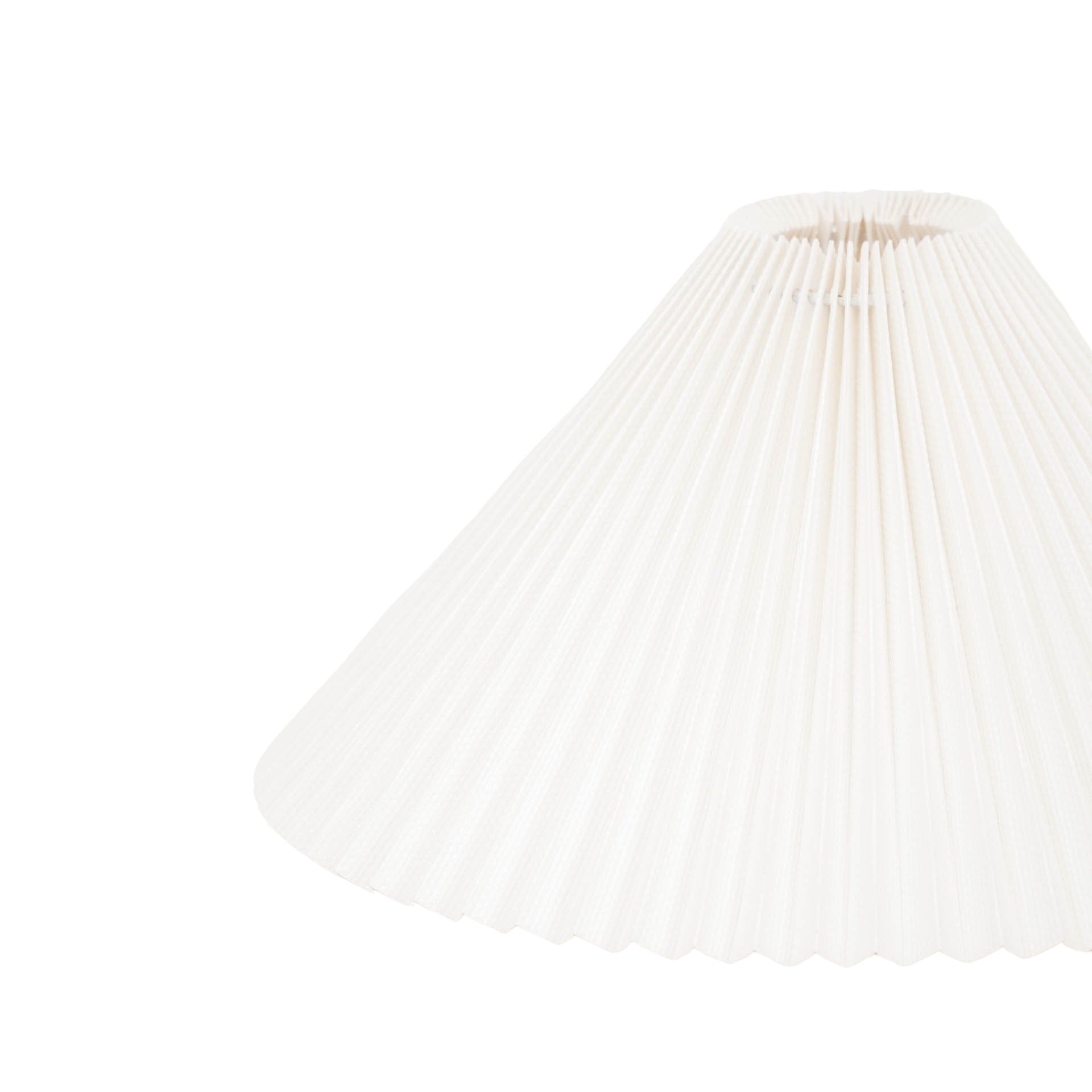 Lampenkap - Plissé - Polyester - Wit - 8x35x17 cm