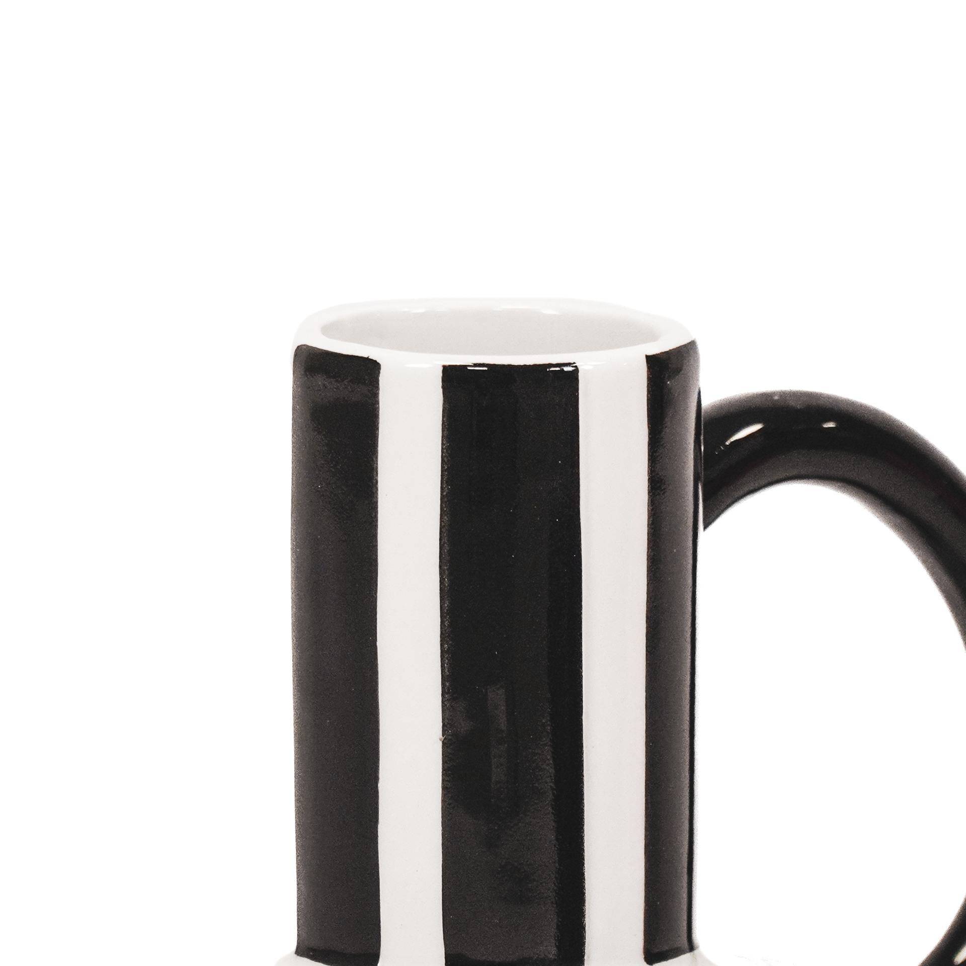 Vaas - Romeinse Kan - Dutch Black Design - Keramiek - 16x14x21,5cm