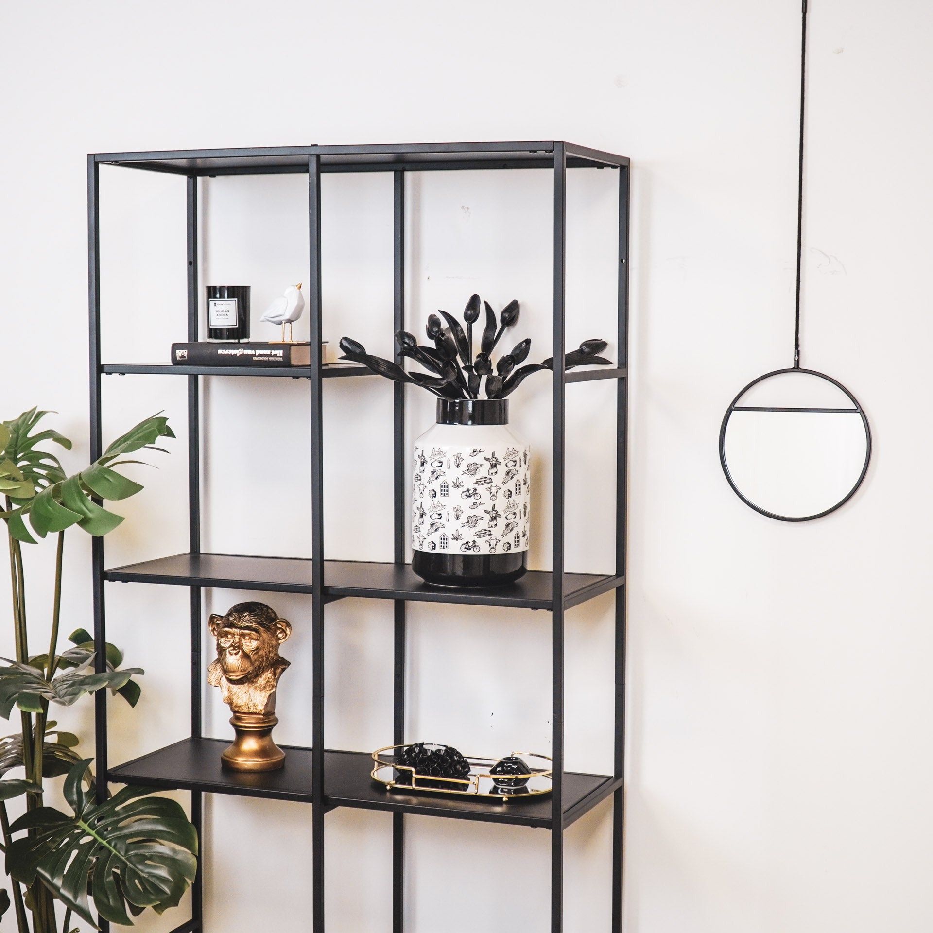 Vaas - Dipdye - Newbone China - Zwart - 25x35cm