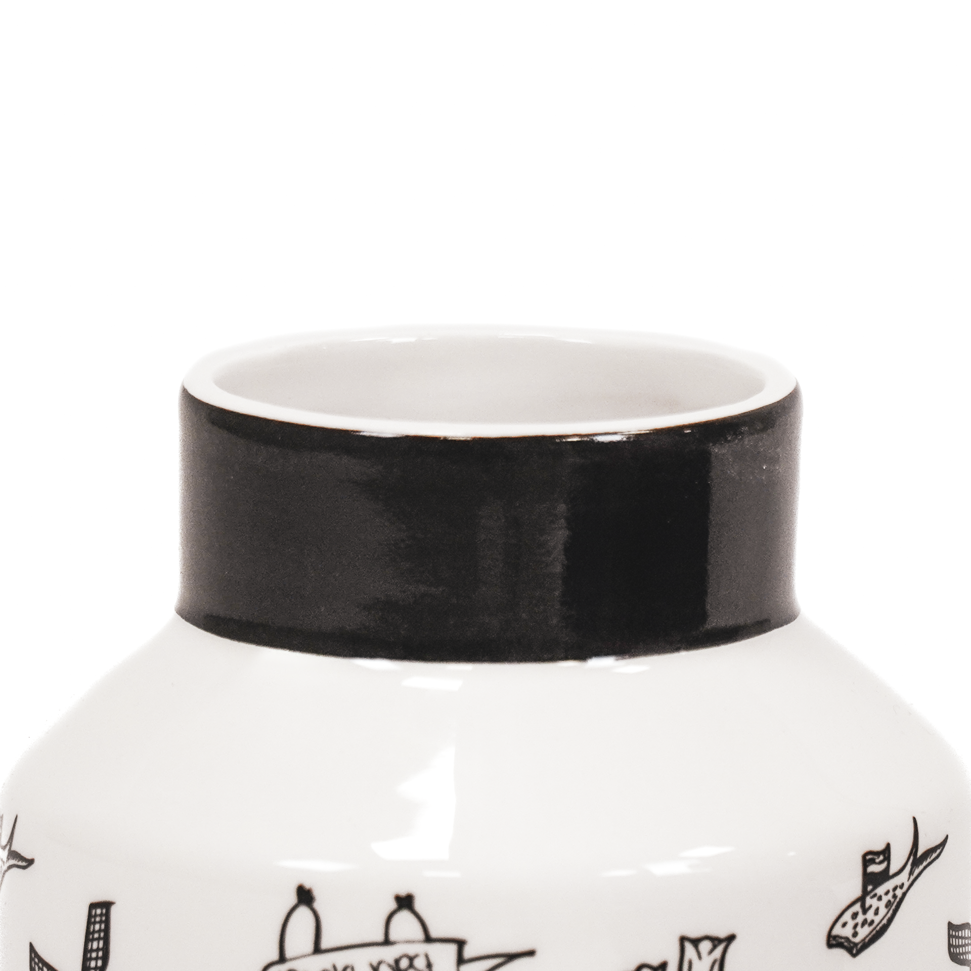 Vaas - Dutch Black Design - Newbone China - 11,5x11,5x18,5cm