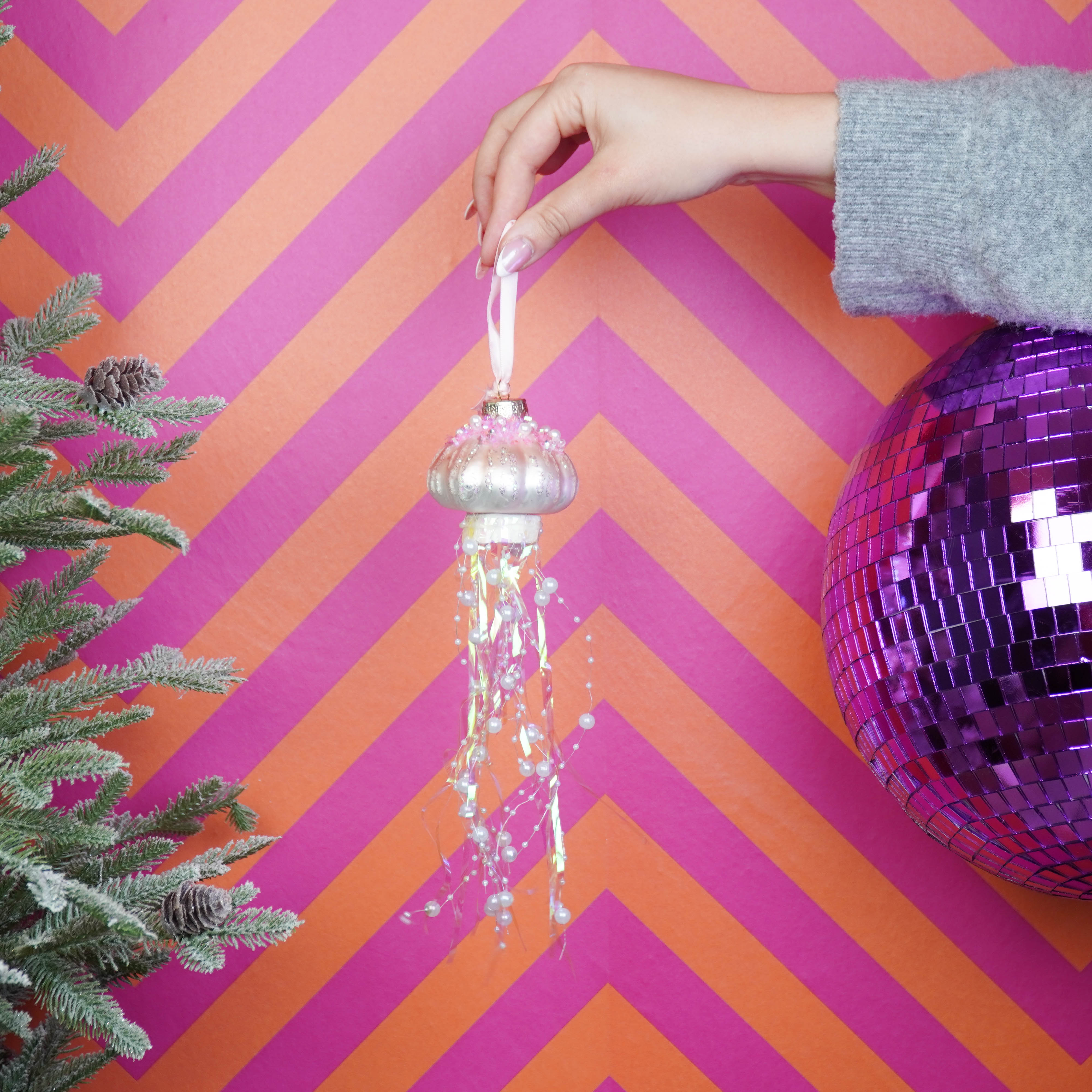 Kerstversiering - Kersthanger - Kwal - Glas - Gekleurd - 7x25cm