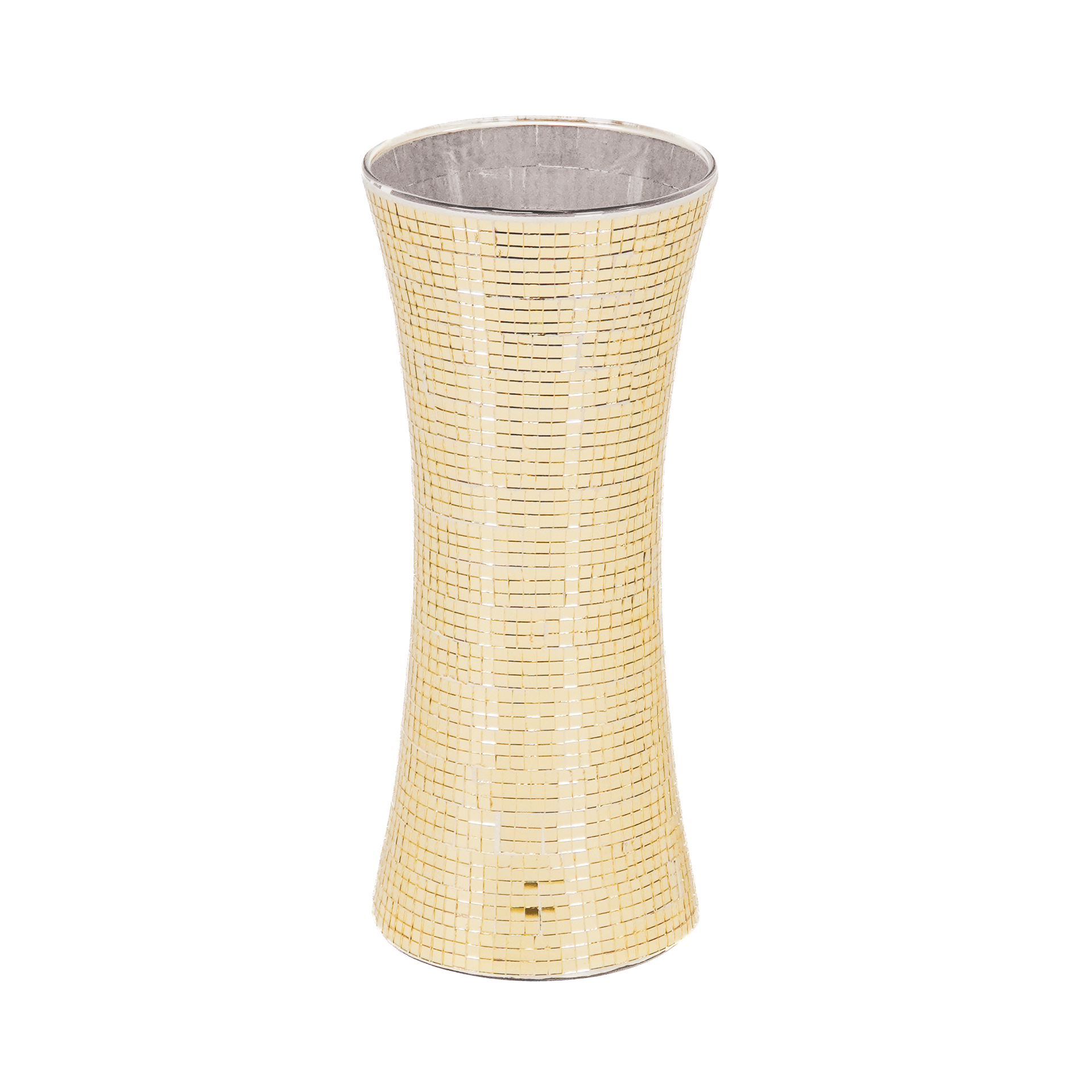 Vaas - Disco - Plastic/Glas - Goud - 12,5x12,5x30cm