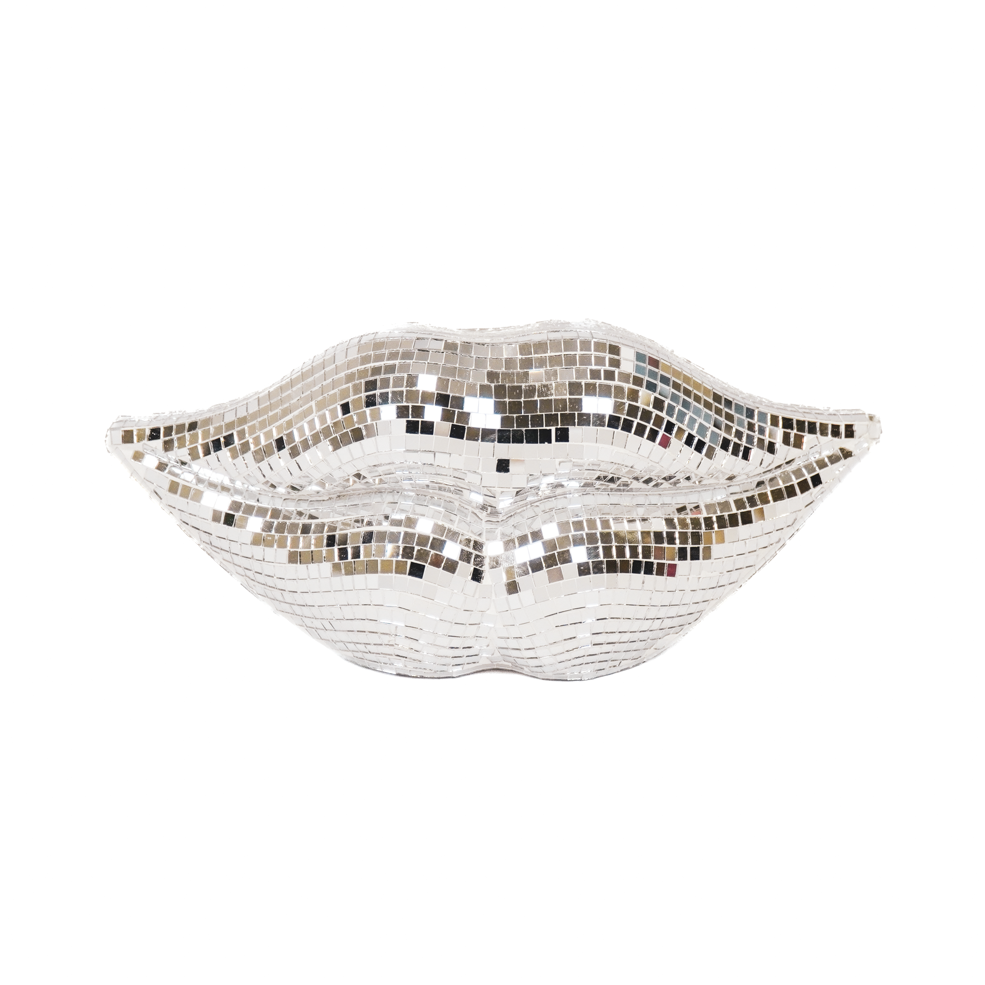 Housevitamin Disco Lips - Silver - 29x10x13,5cm