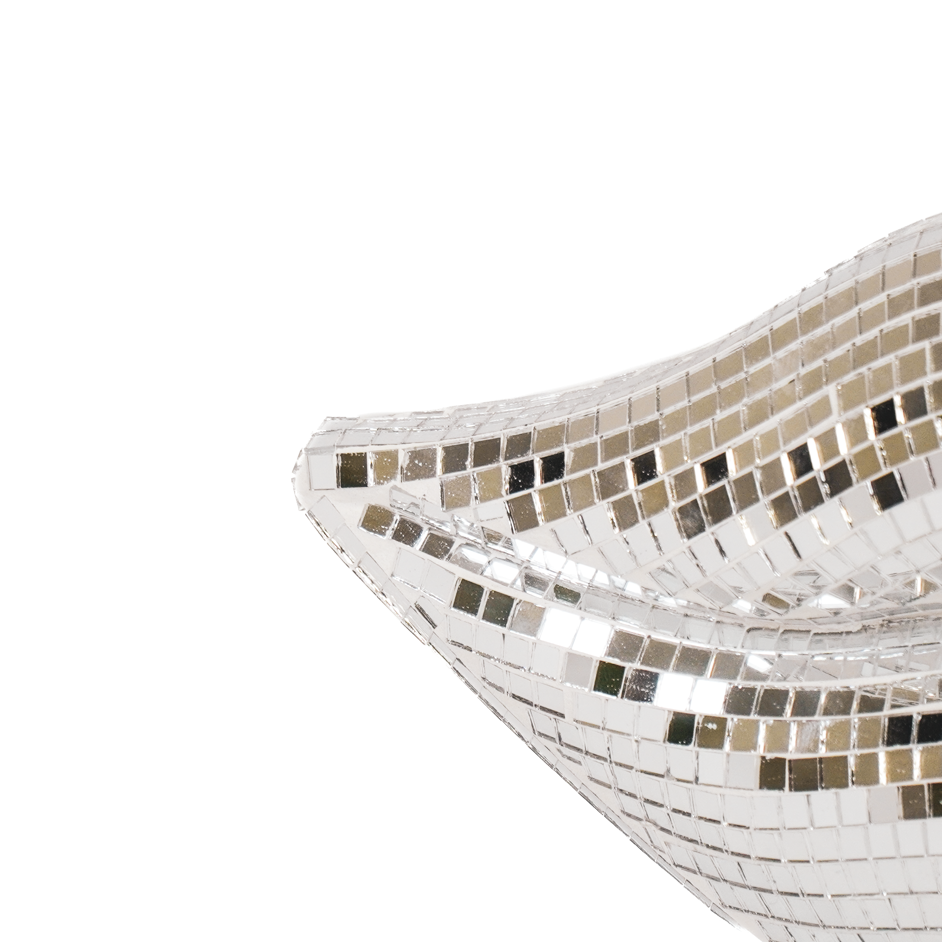 Housevitamin Disco Lips - Silver - 29x10x13,5cm