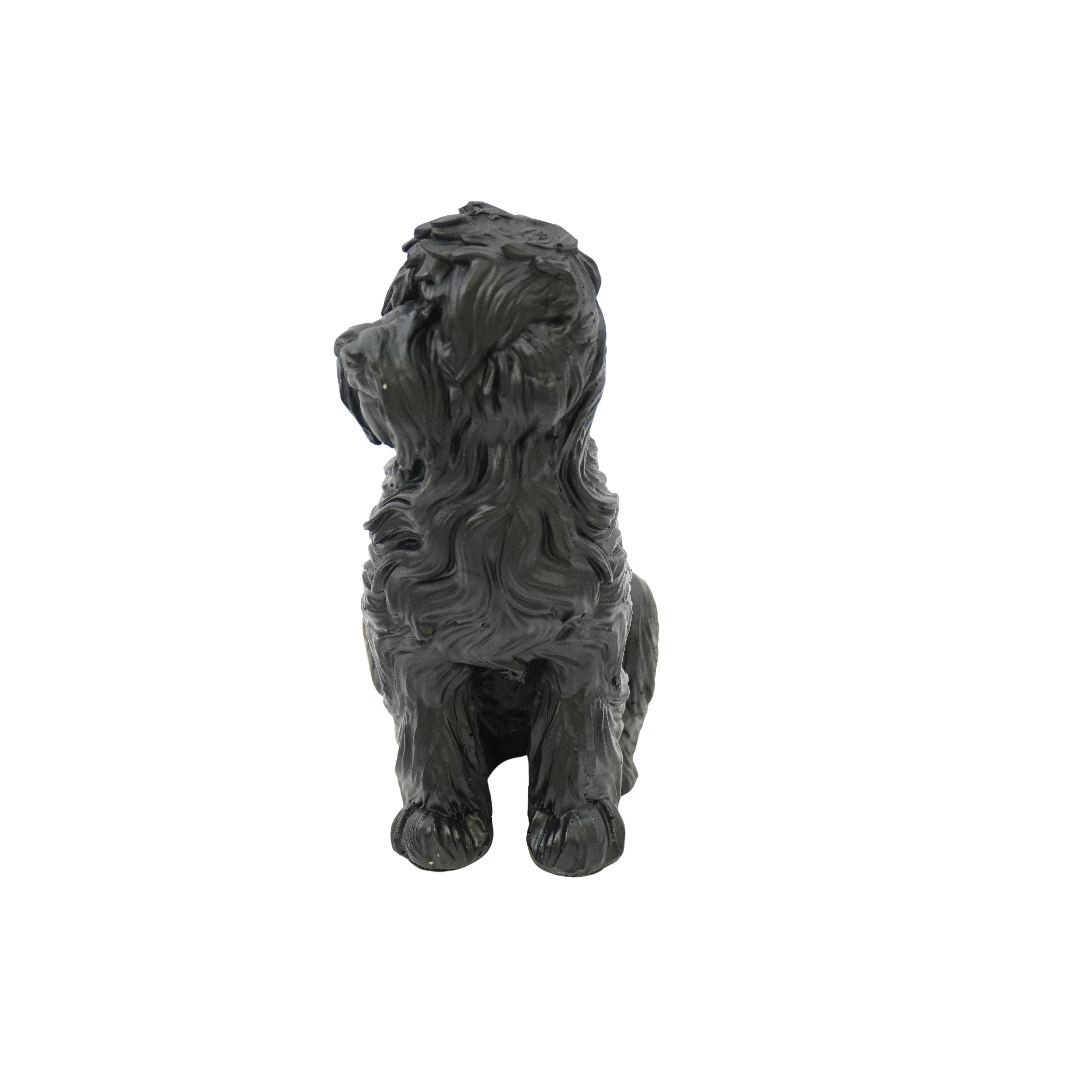 Ornament - Labradoodle - Polyresin - Zwart - 10,5x5x9cm