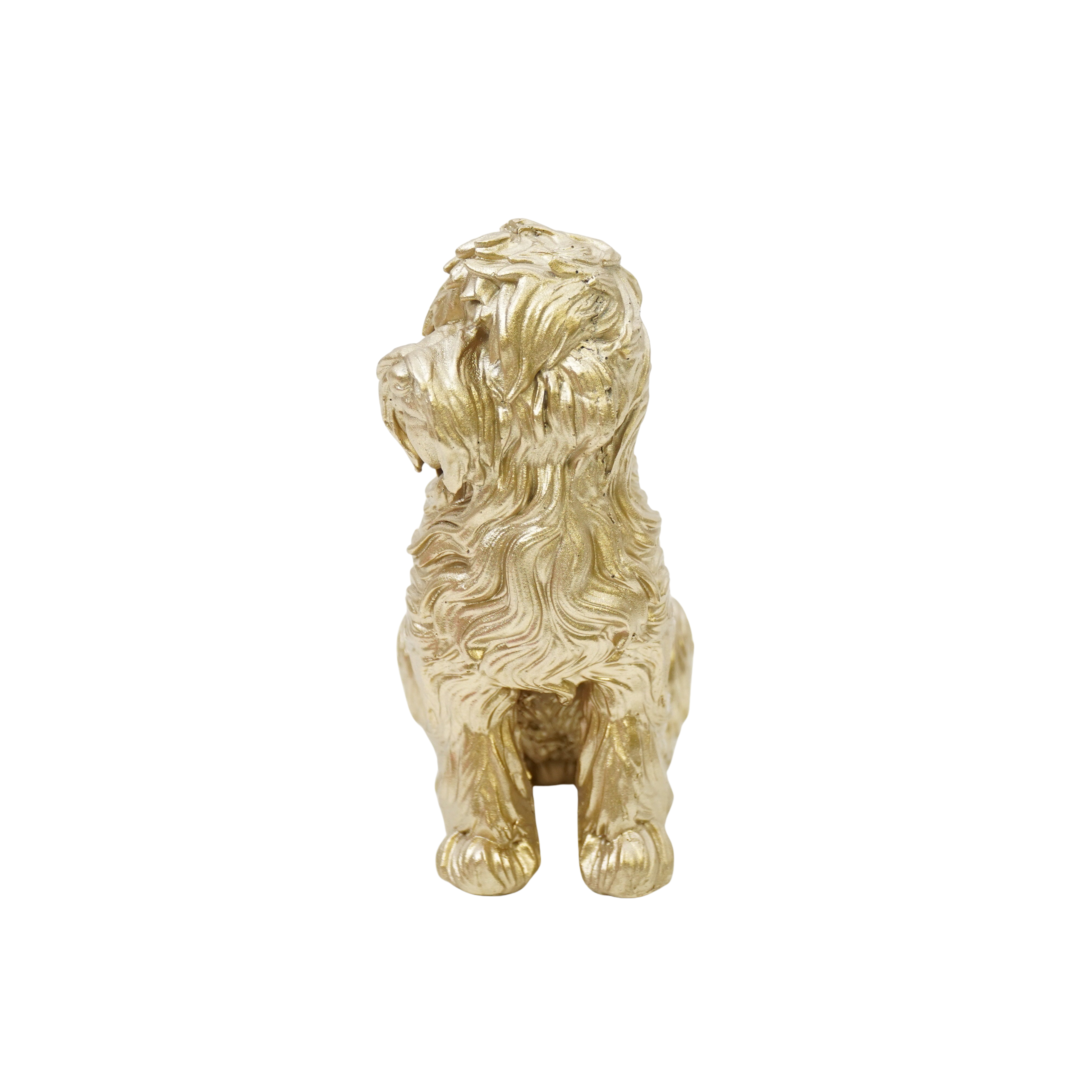 Ornament - Labradoodle - Polyresin - Goud - 10,5x5x9cm