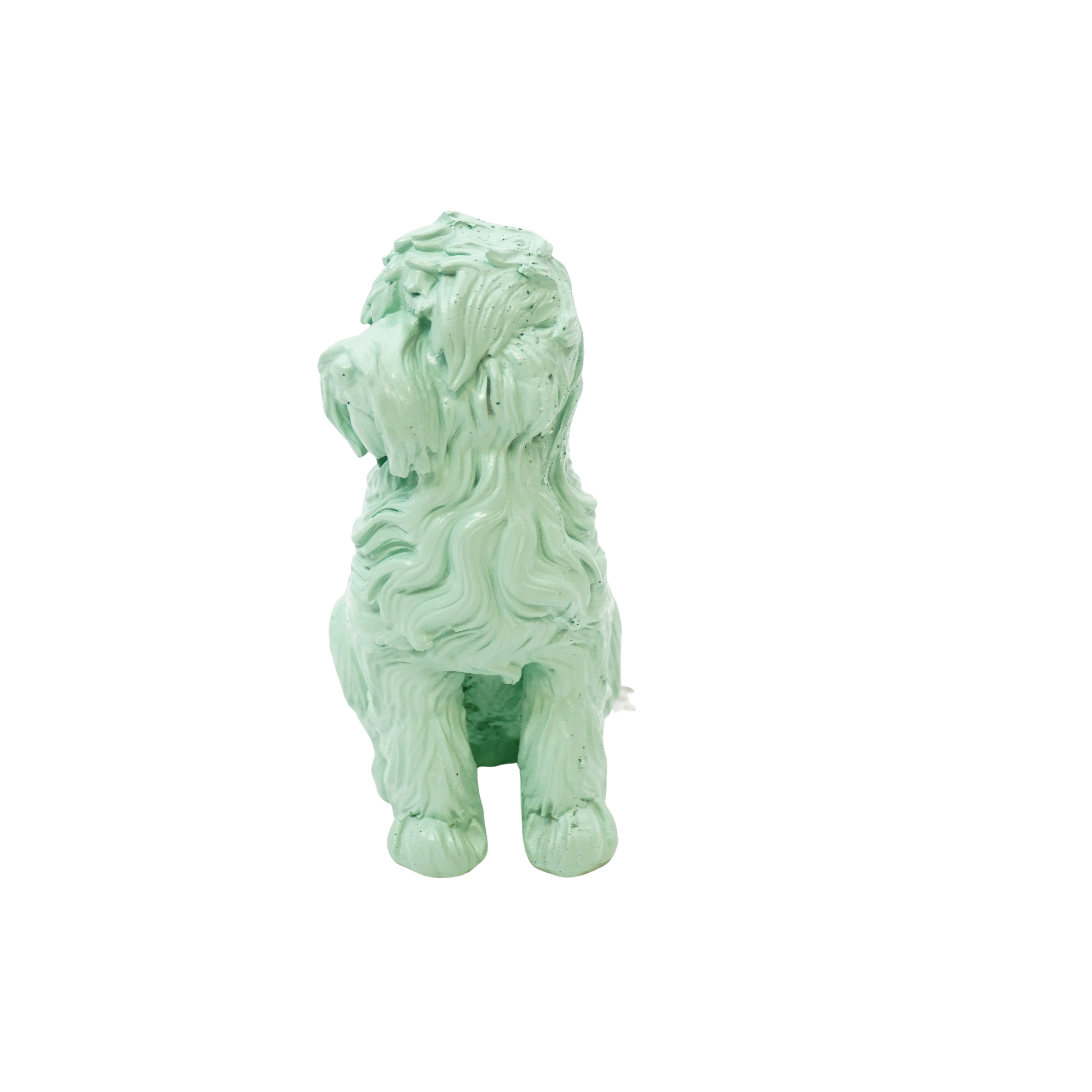 Ornament - Labradoodle - Polyresin - Mintgroen - 10,5x5x9cm