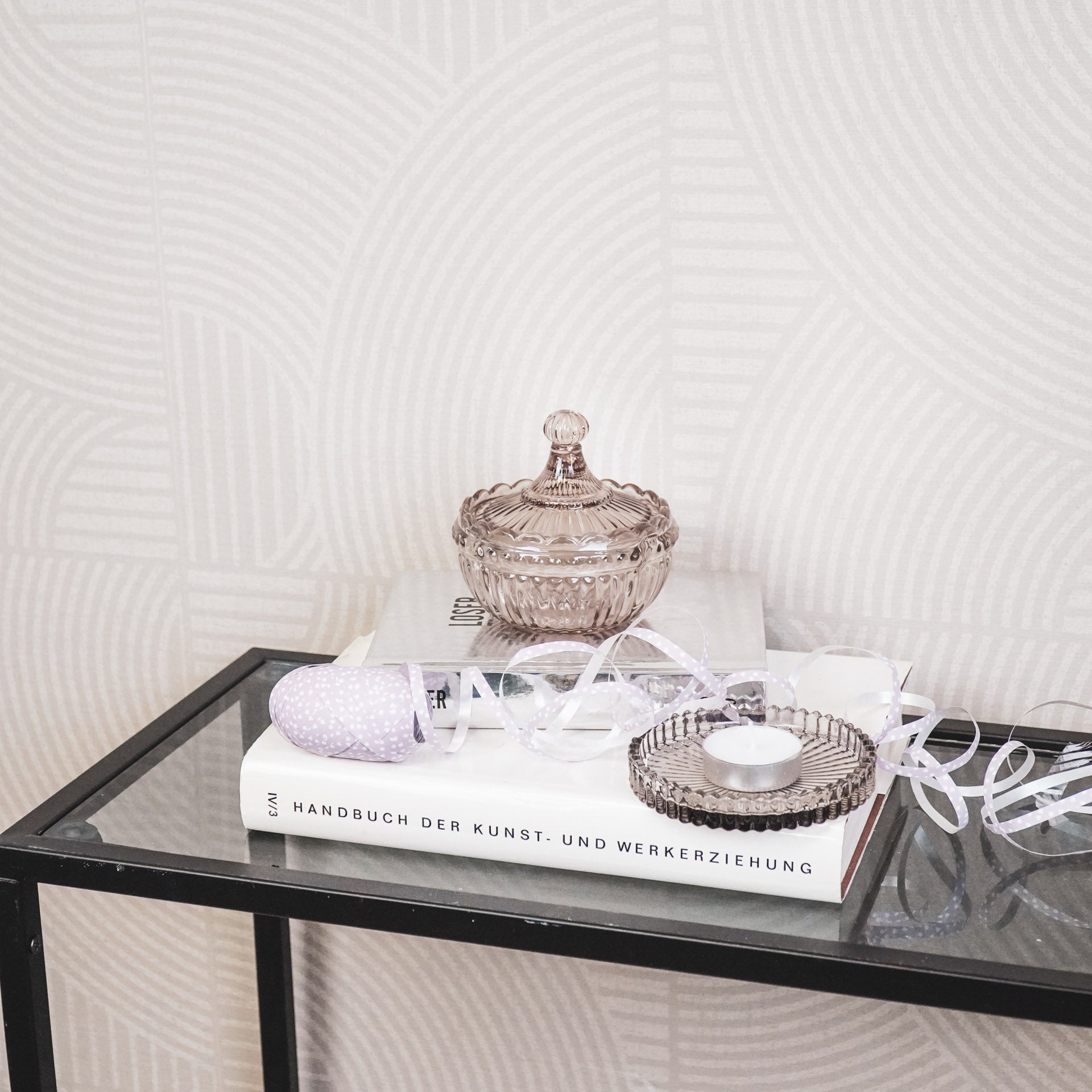 Onderzetter - Glas - Bruin - 10x1,5cm