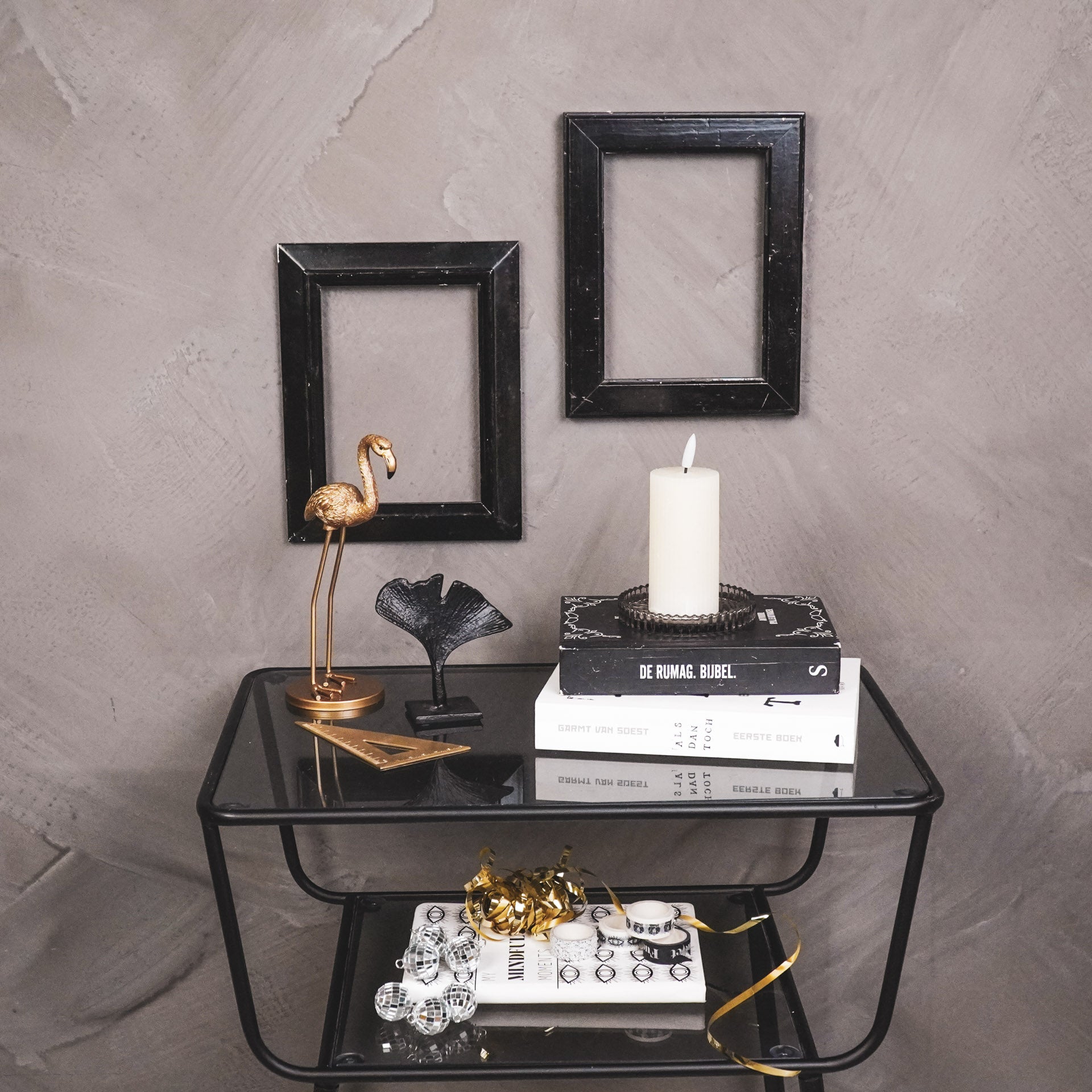 Onderzetter - Glas - Bruin - 10x1,5cm