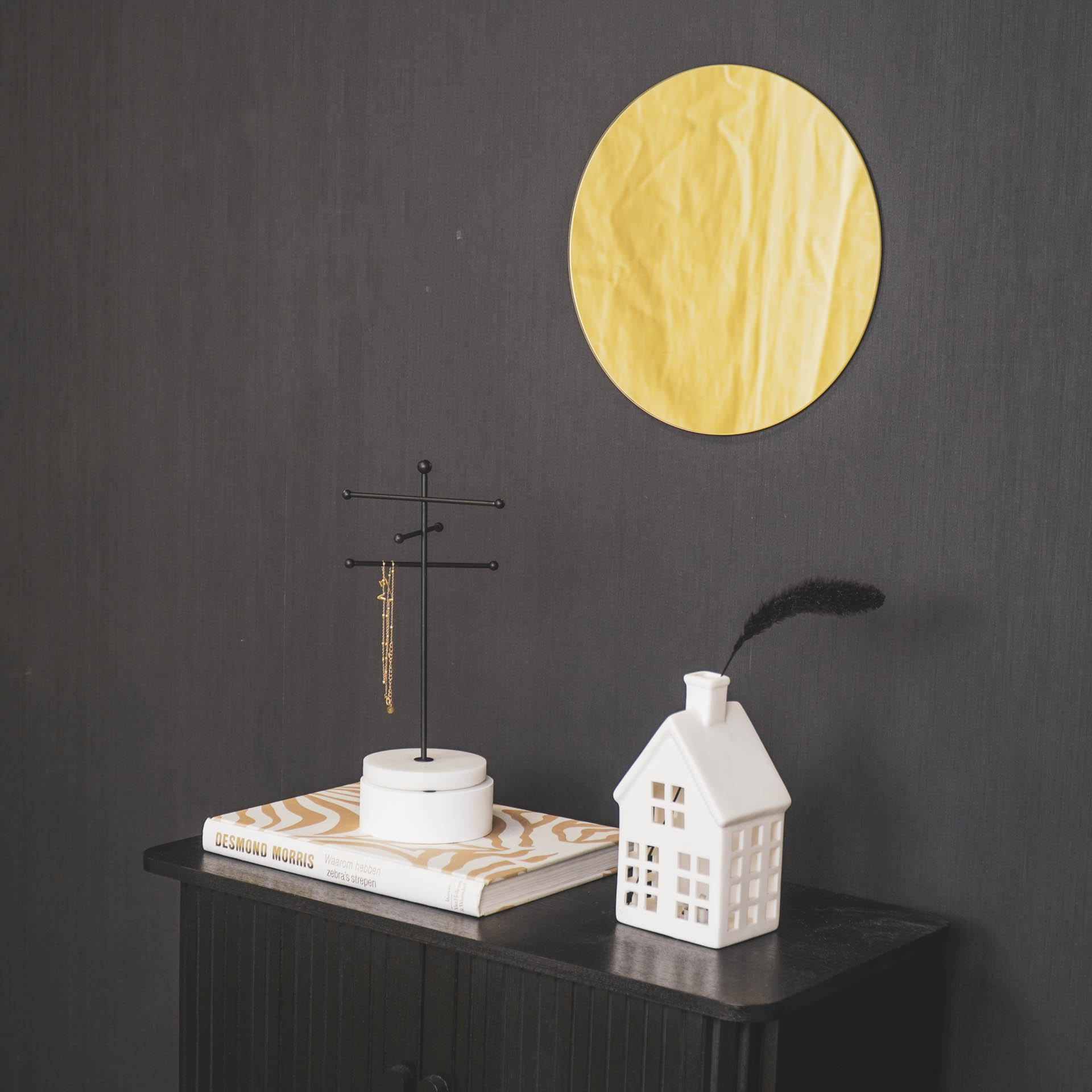 Spiegel - Rond - Goud Glas - 40x1x40m