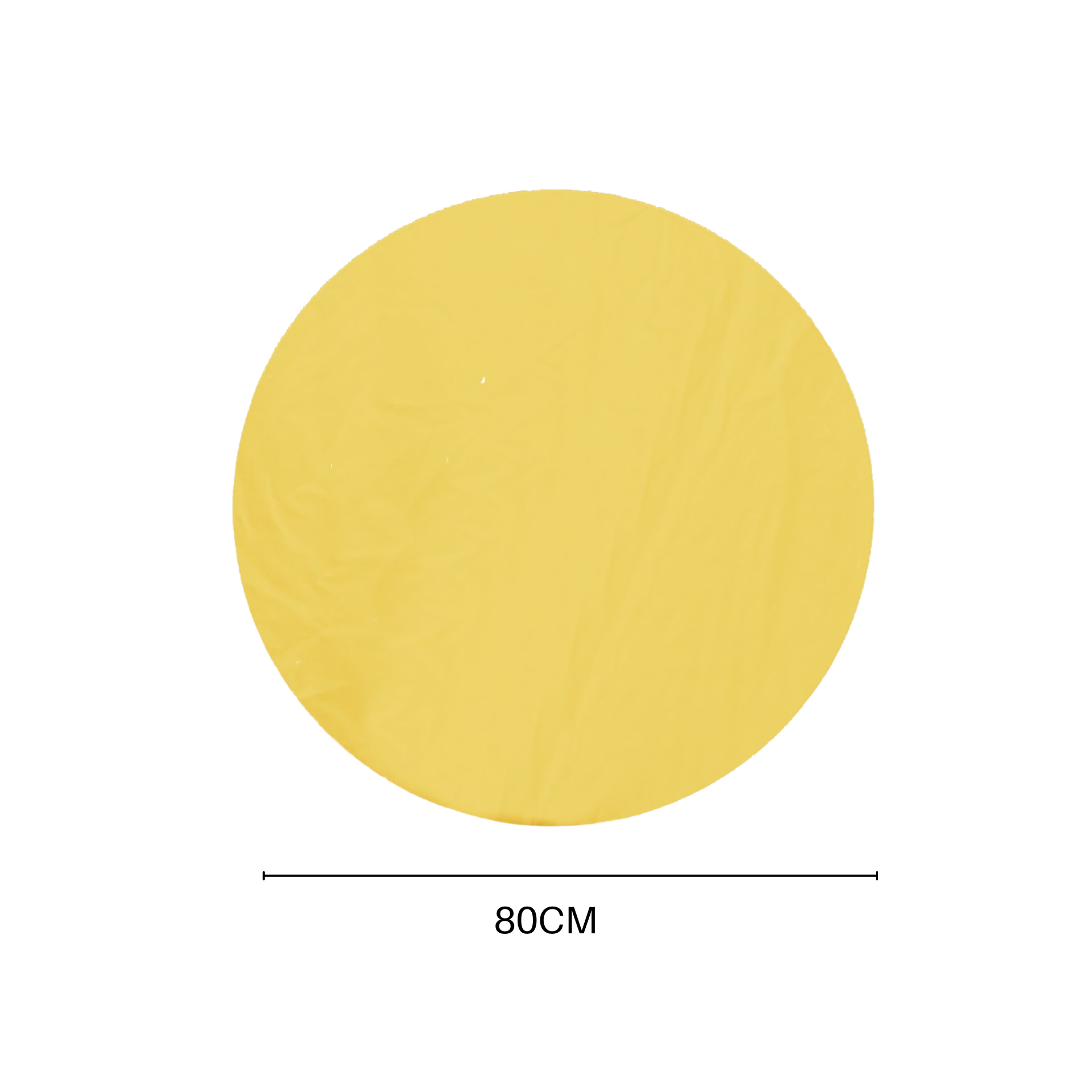 Spiegel - Rond - Goud Glas - 80x1x80m