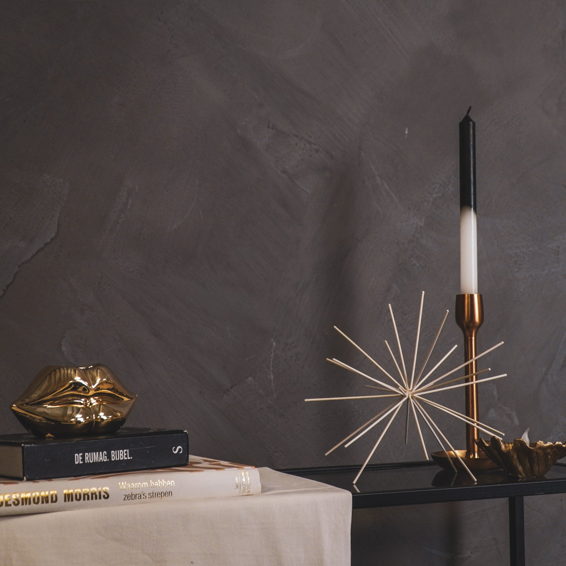 Ornament - Vuurwerk - Metaal - Zand - 25x25x25cm