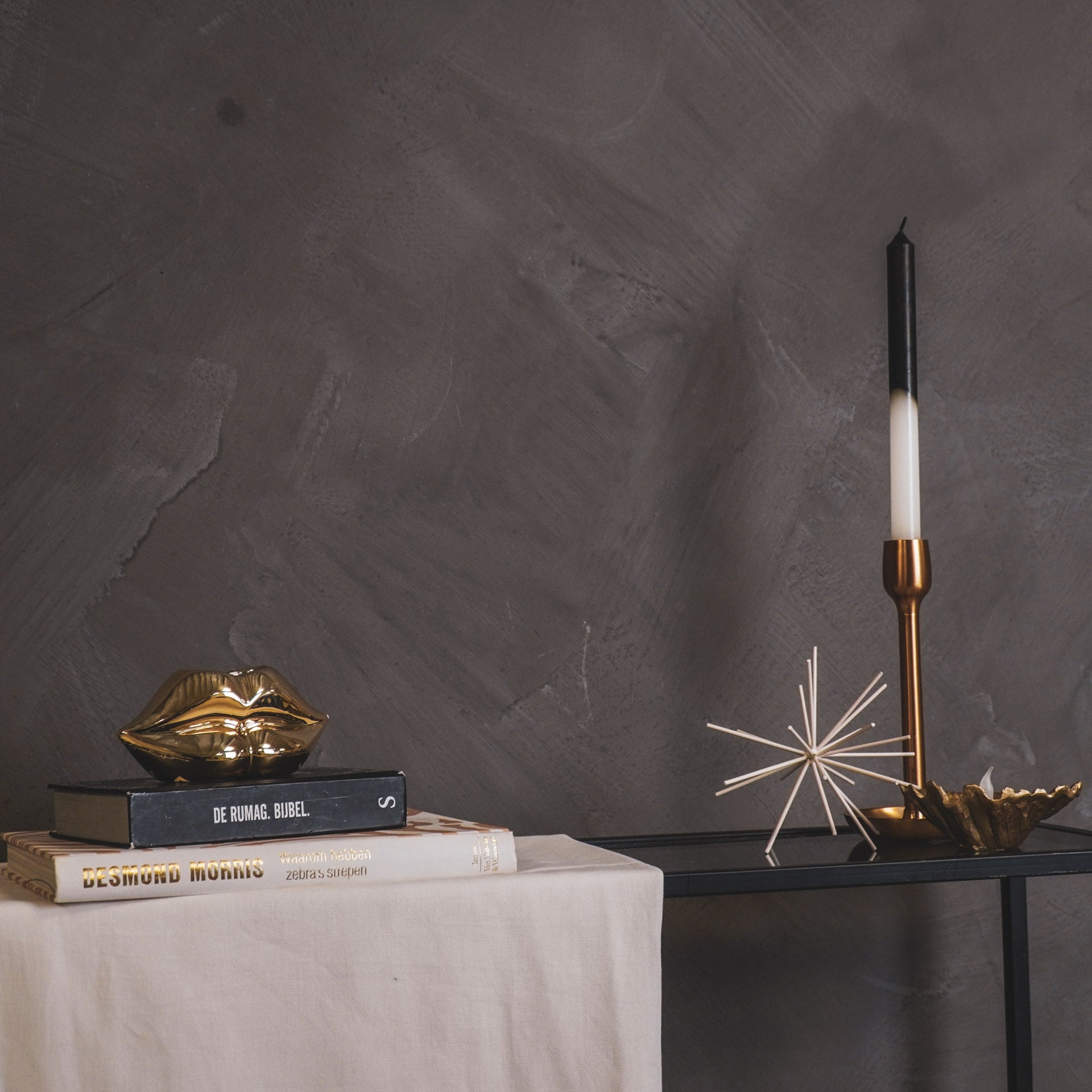 Ornament - Vuurwerk - Metaal - Zand - 15x15x15cm