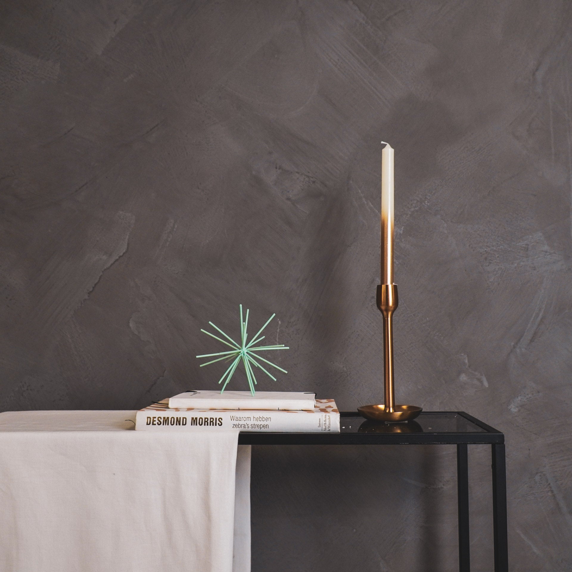 Ornament - Vuurwerk - Metaal - Mint Groen - 15x15x15cm