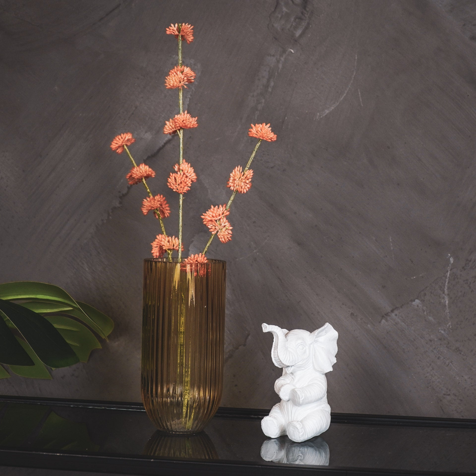 Ornament - Olifant - Polyresin - Wit - 7x7x11cm