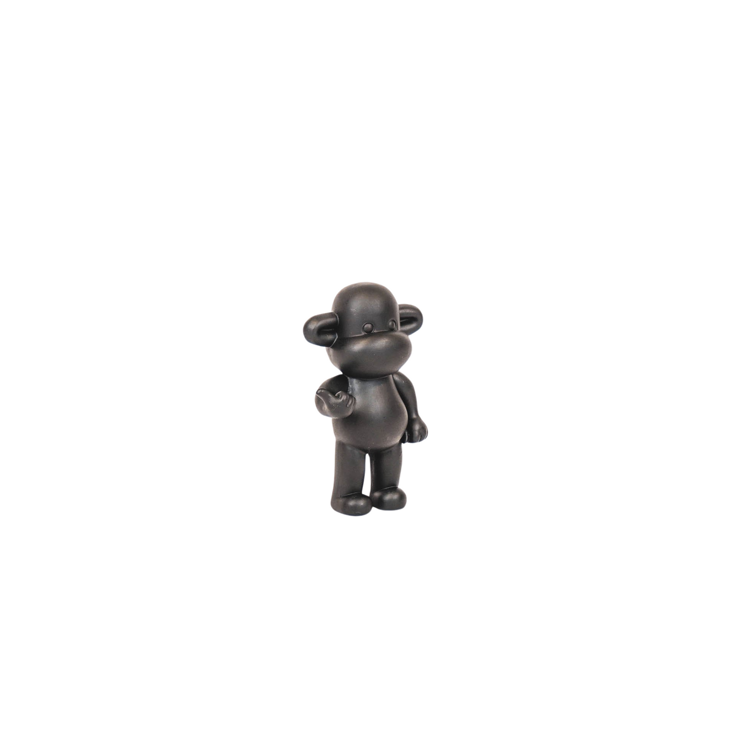 Ornament - Hang loose Aap Beeld 'The Legend' - Polyresin - Zwart - 20,5x13,5x35cm
