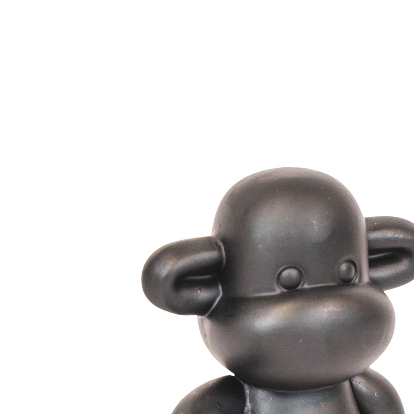 Ornament - Hang loose Aap Beeld 'The Legend' - Polyresin - Zwart - 20,5x13,5x35cm