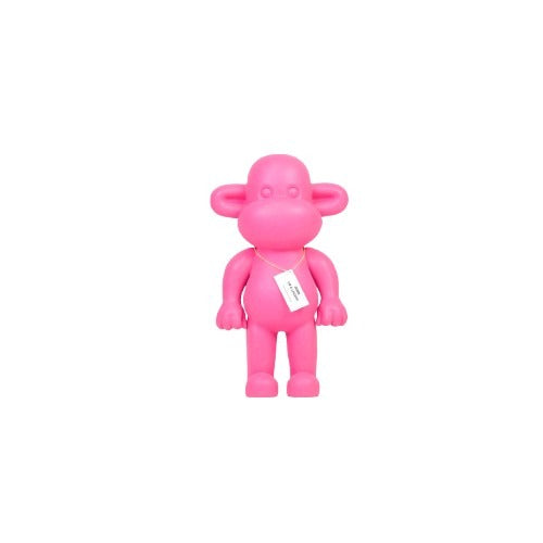 Ornament - Aap Beeld 'The Legend' - Polyresin - Roze - 20,5x13,5x35cm