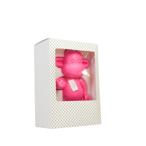 Ornament - Hang loose Aap Beeld 'The Legend' - Polyresin - Roze - 33x21x50cm