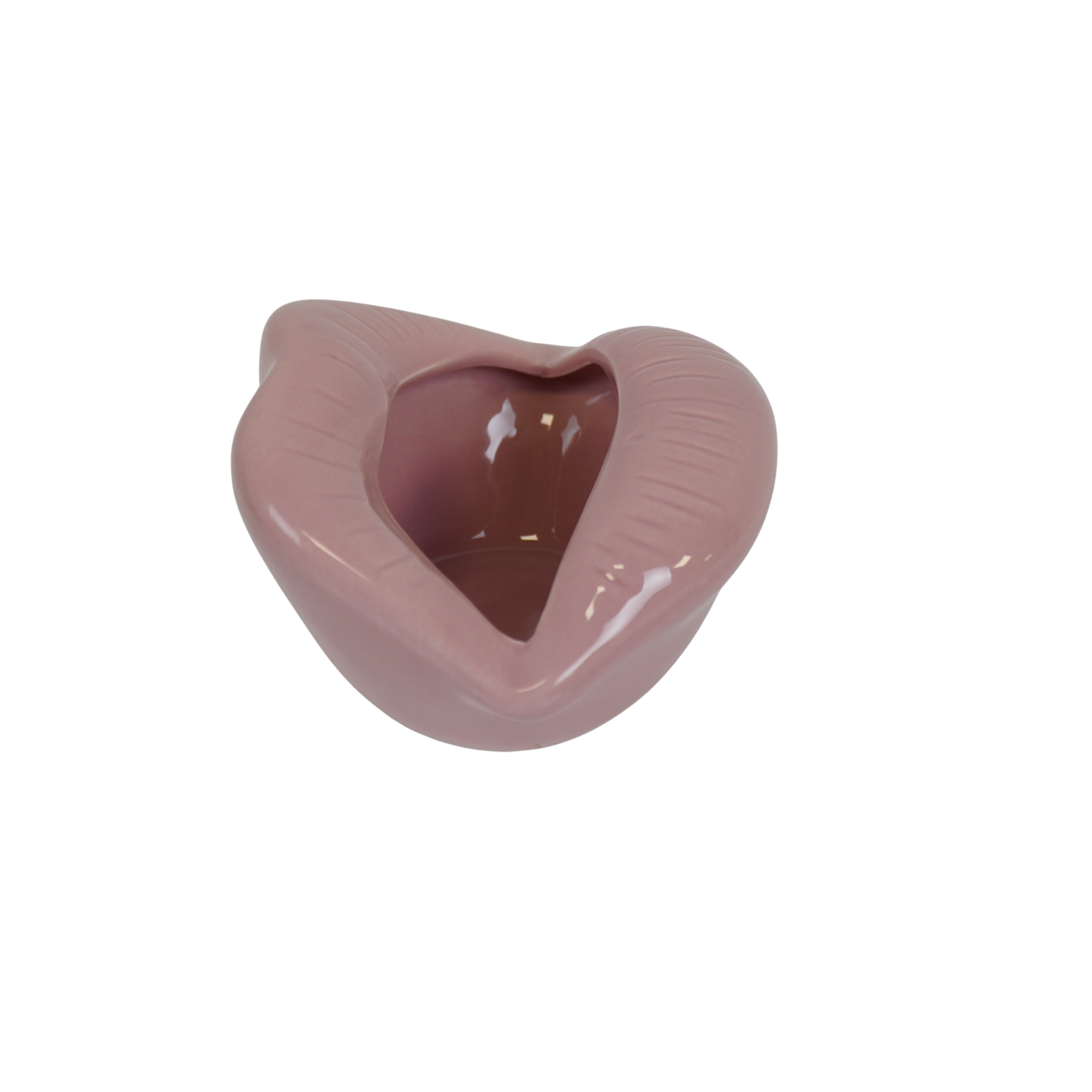 Pot - Lip - Porselein - Licht Roze -12,5x11x7,5cm