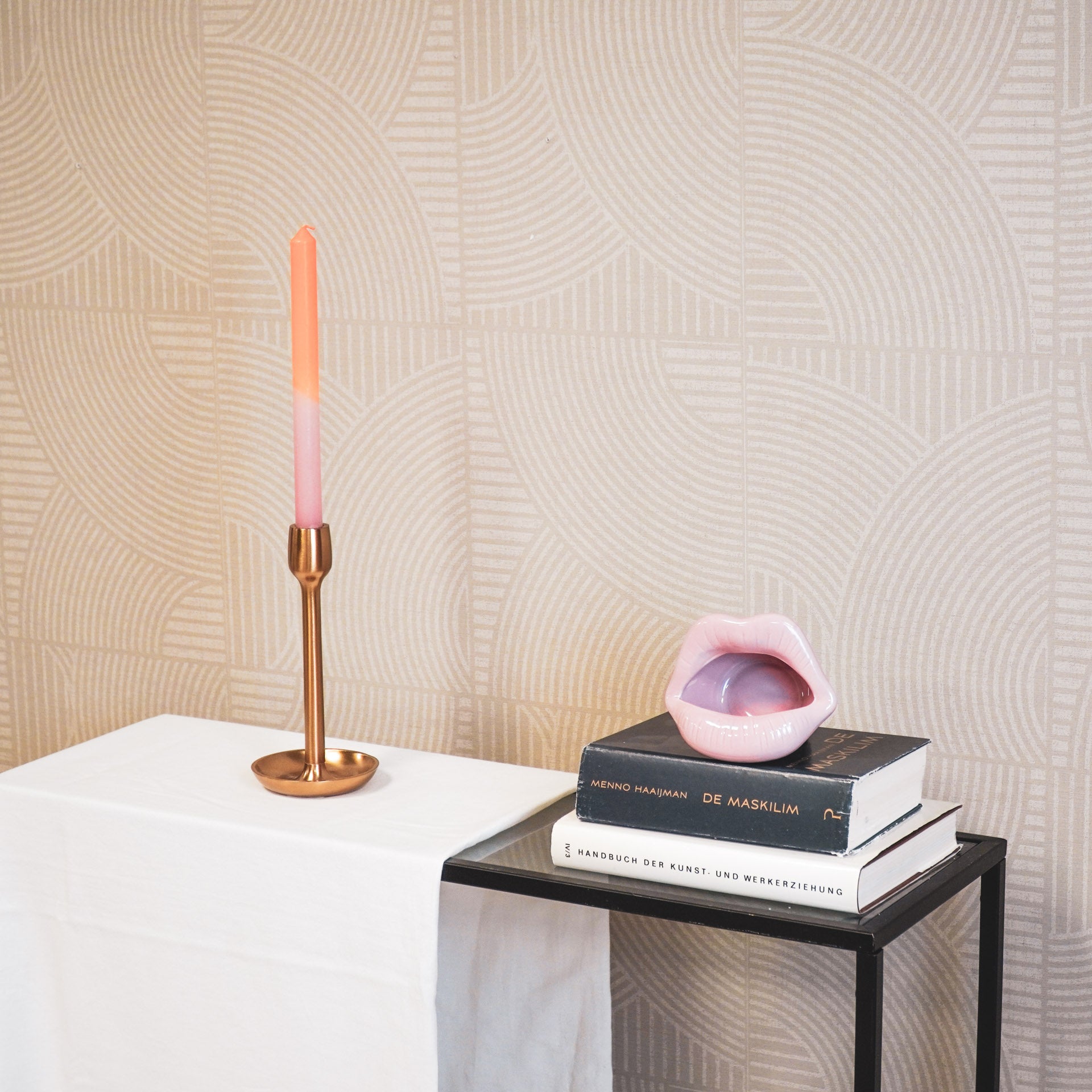 Pot - Lip - Porselein - Licht Roze -12,5x11x7,5cm