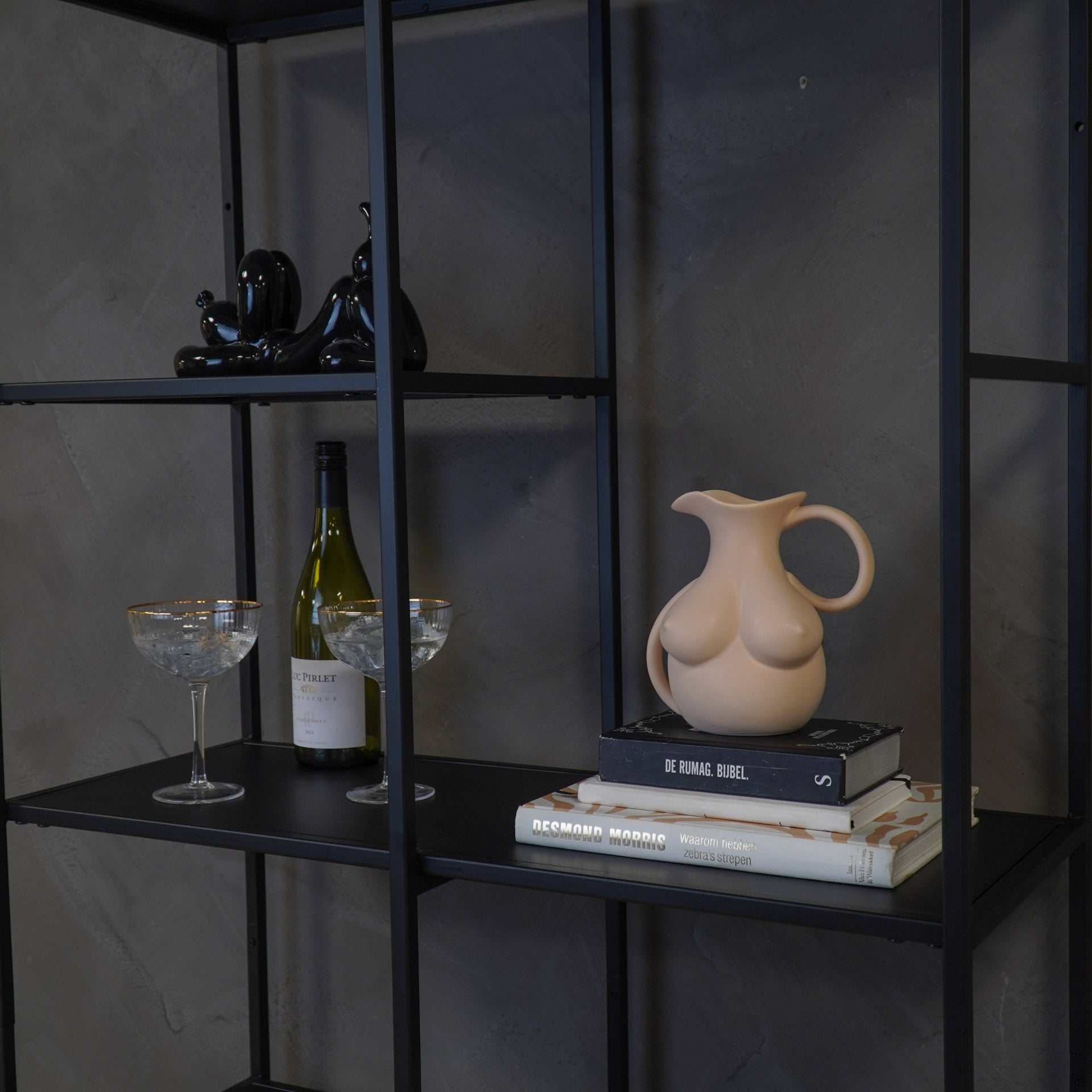 Vaas - Borsten Kan - Keramiek - Zand - 6,5x11x18cm