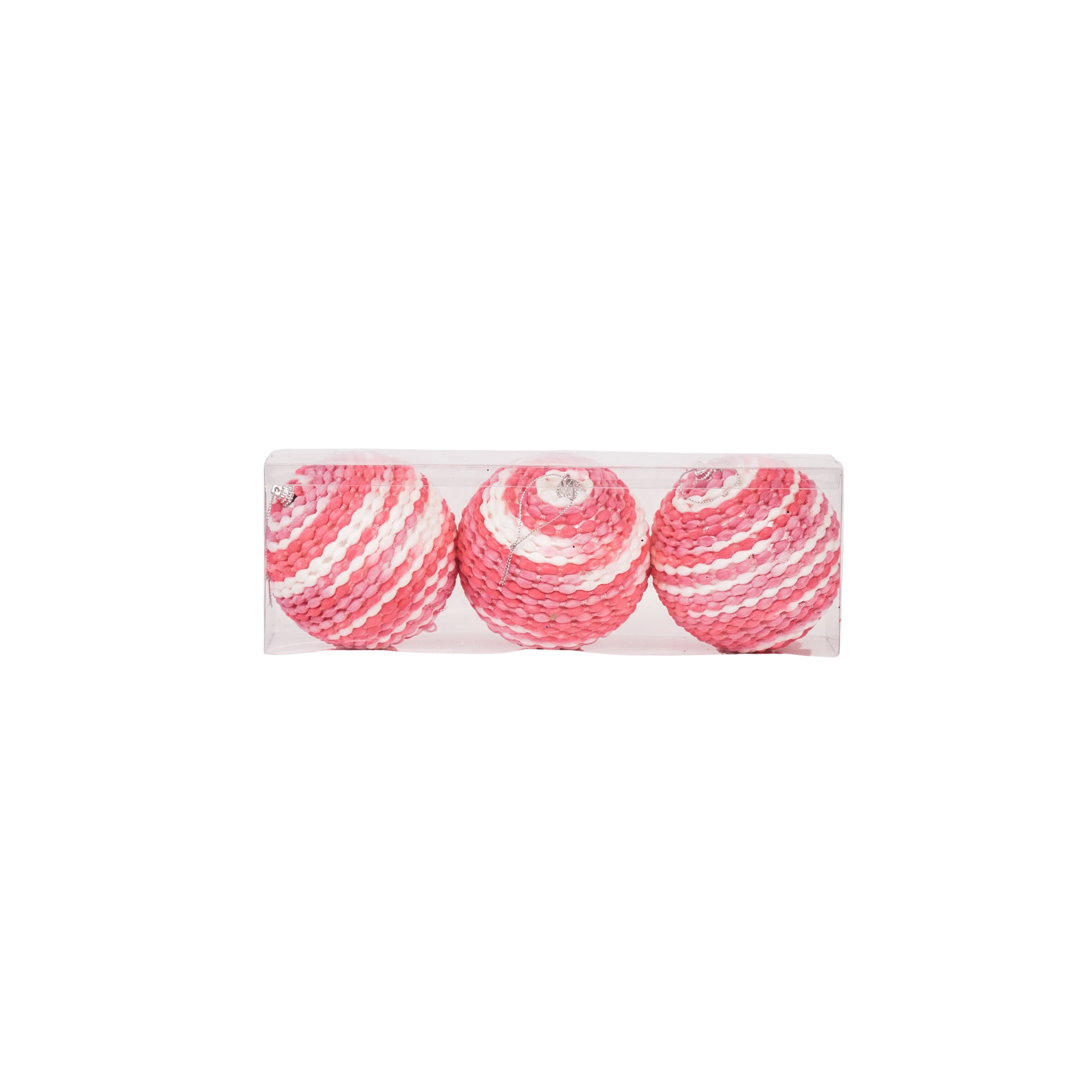 Kerst Hangers - Kerstballen - Foam - Fluor Roze - S3- 8 cm