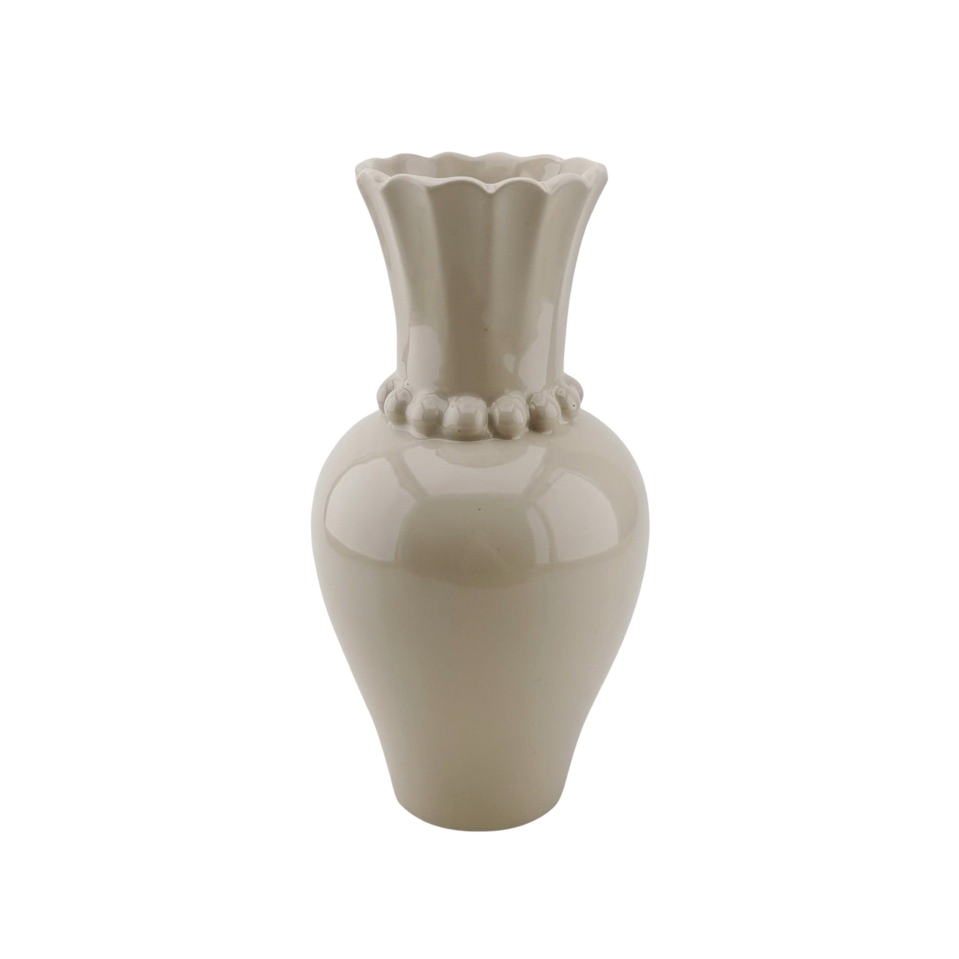 Vaas- Vaas met Parelhals- Dolomiet -Zand- 12x12x24cm