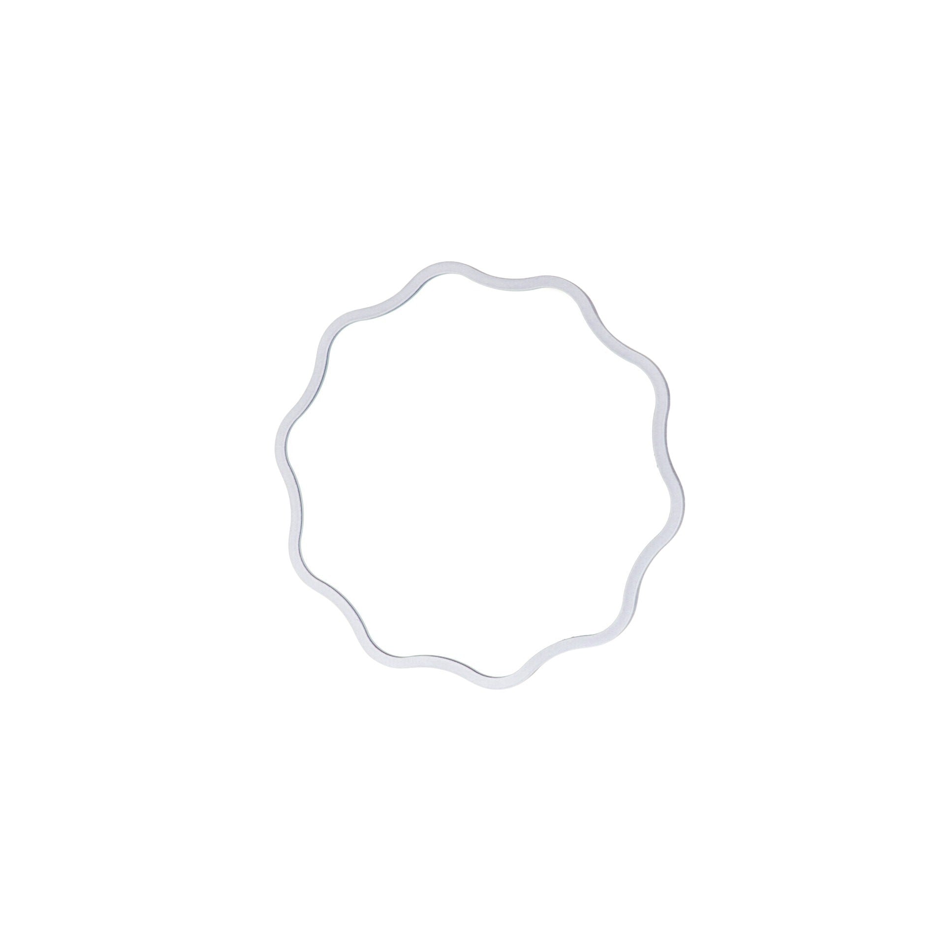 Mirror - Make up Mirror- Weaving Round - Metal - Lilac - 25x1x25cm