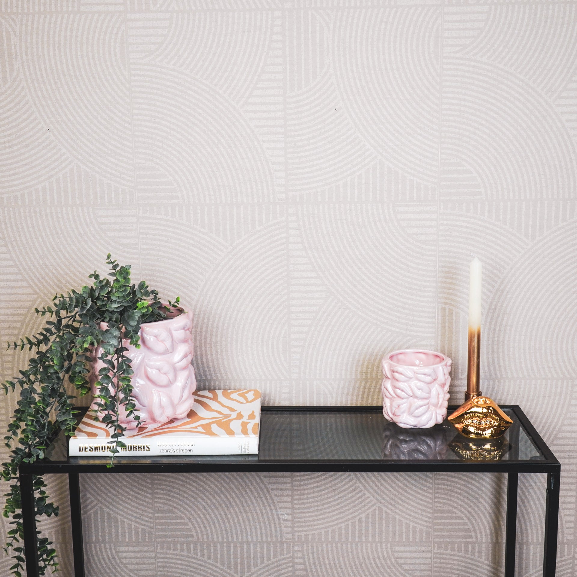 Pot - Planten Pot Lippen - Keramiek - Licht Roze -11x11x11,5cm