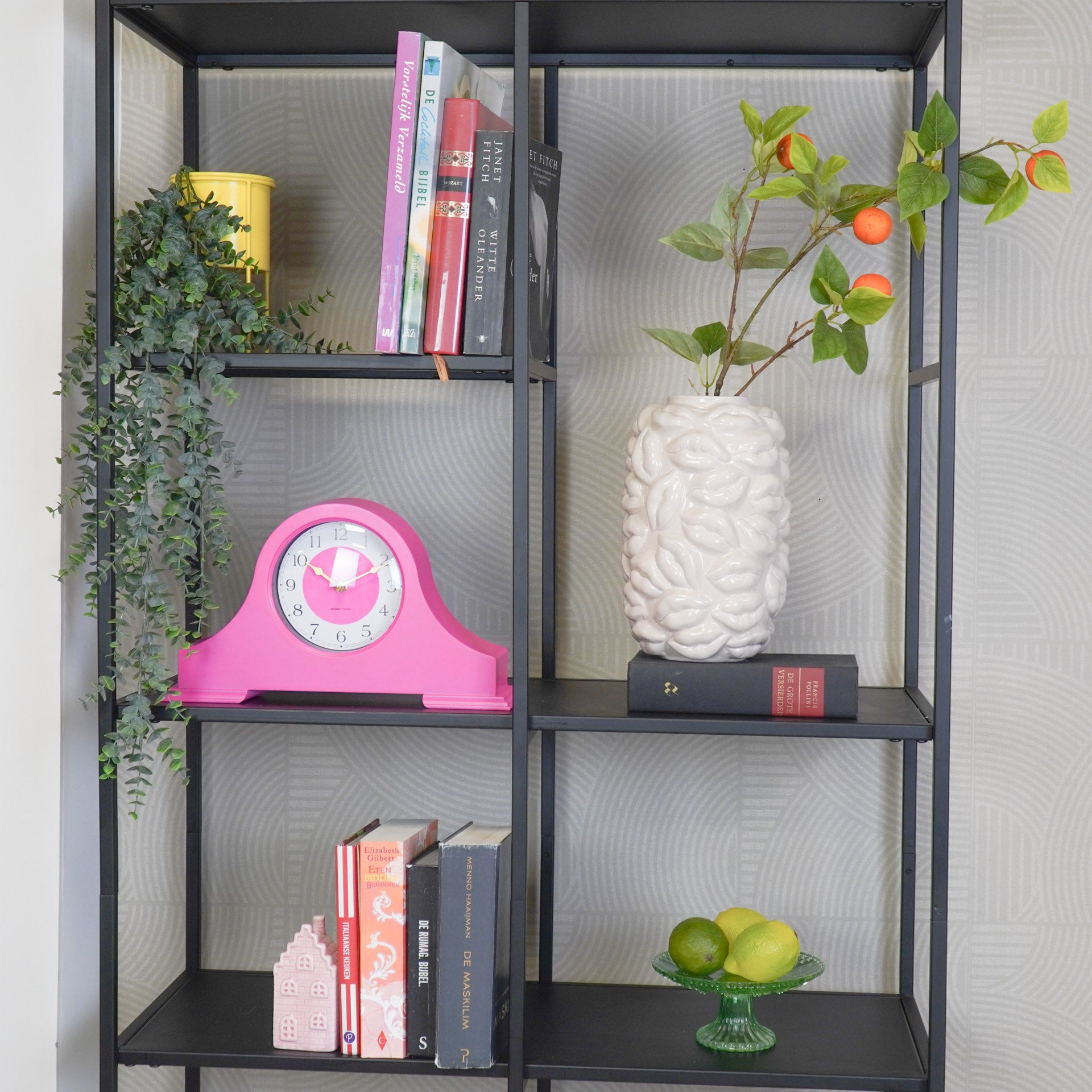 Klok- Mantel Klok- Roze - 36x8,5x20 cm