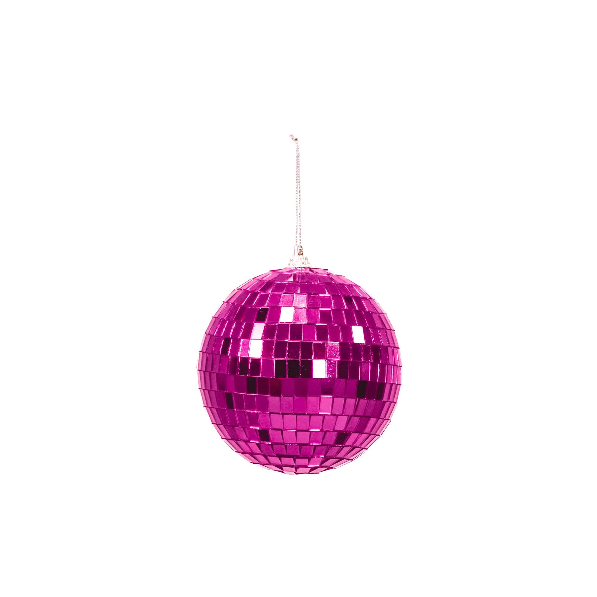 Kerstversiering - Kersthanger - Discobal - Foam - Roze - 10x10x10cm