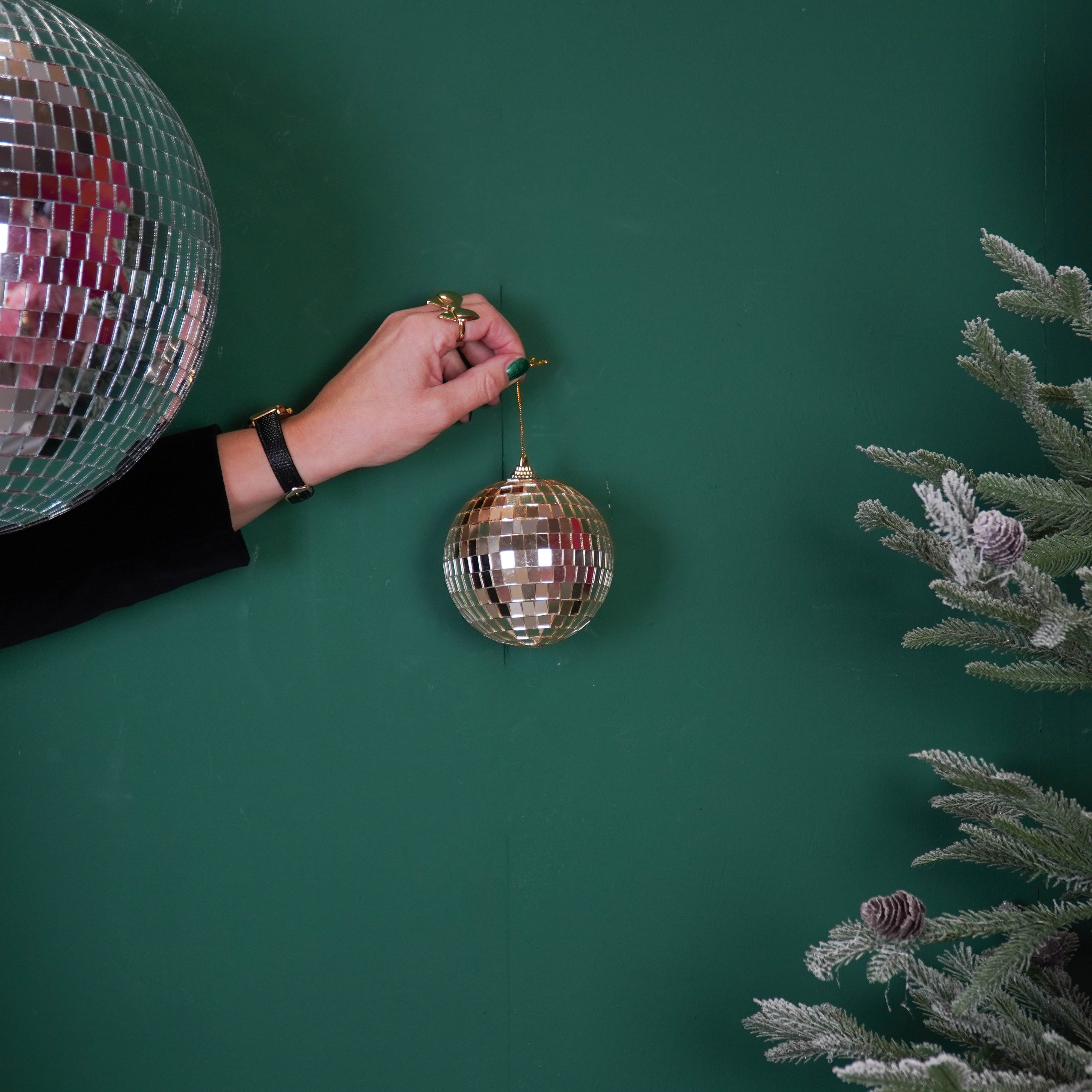 Kerstversiering - Kersthanger - Discobal - Foam - Goud - 10x10x10cm