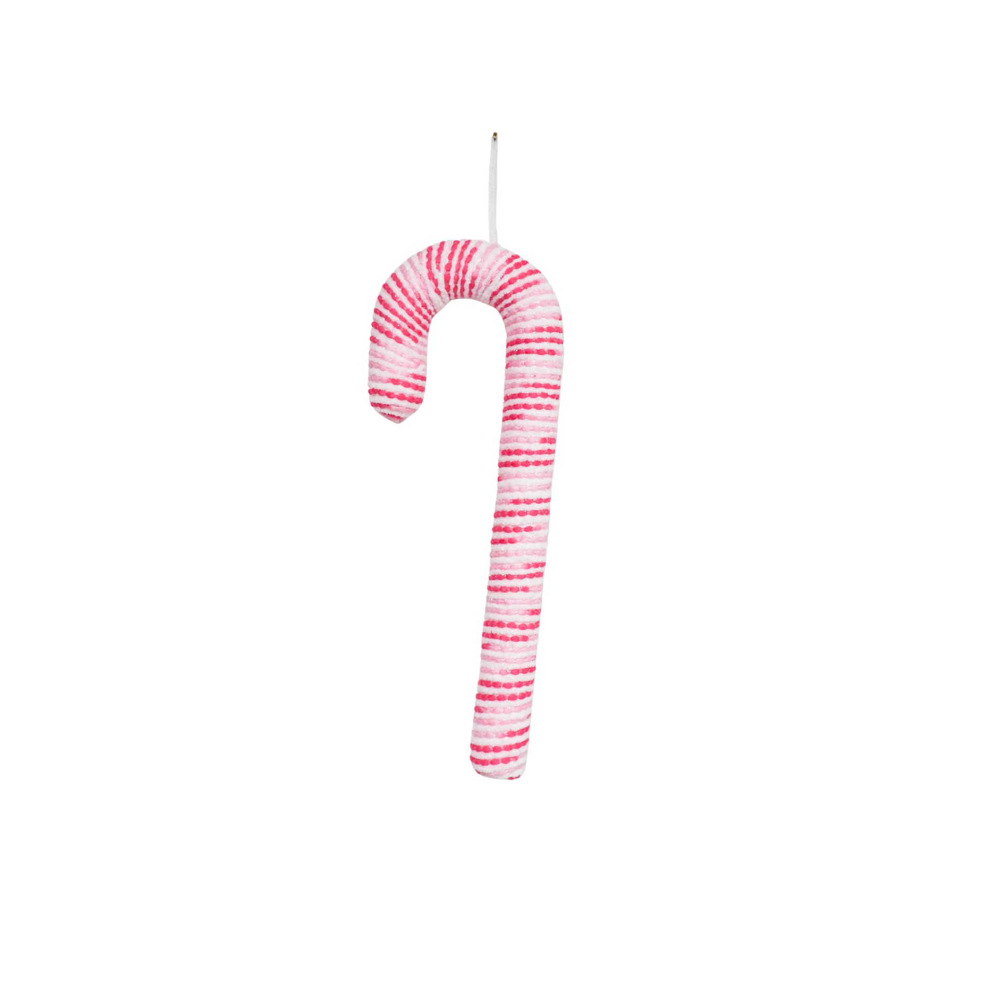 Kerstversiering - Zuurstok - Roze/ Wit - Foam - 52 cm
