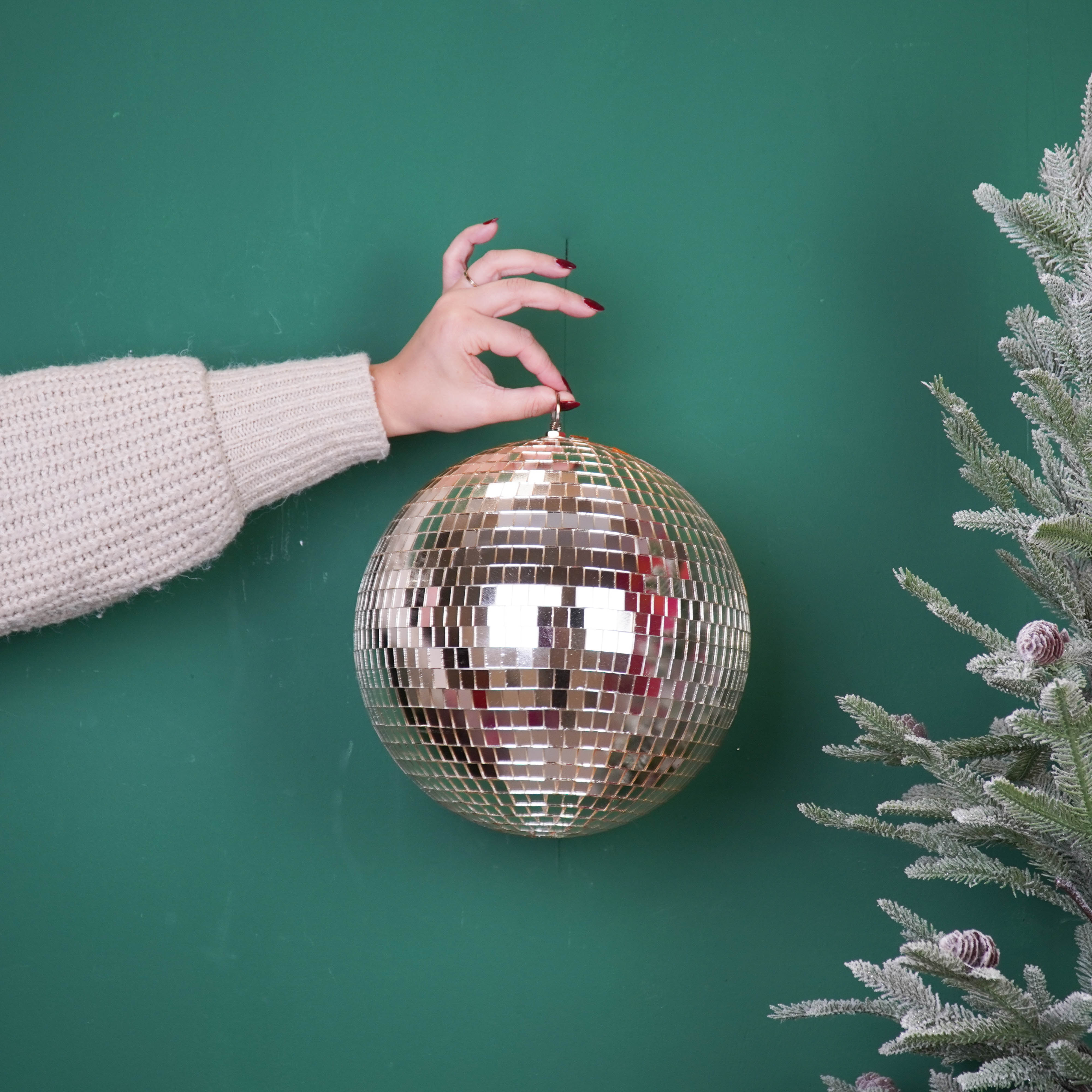 Kerstversiering - Kersthanger - Discobal - Foam - Goud - 25x25x25cm