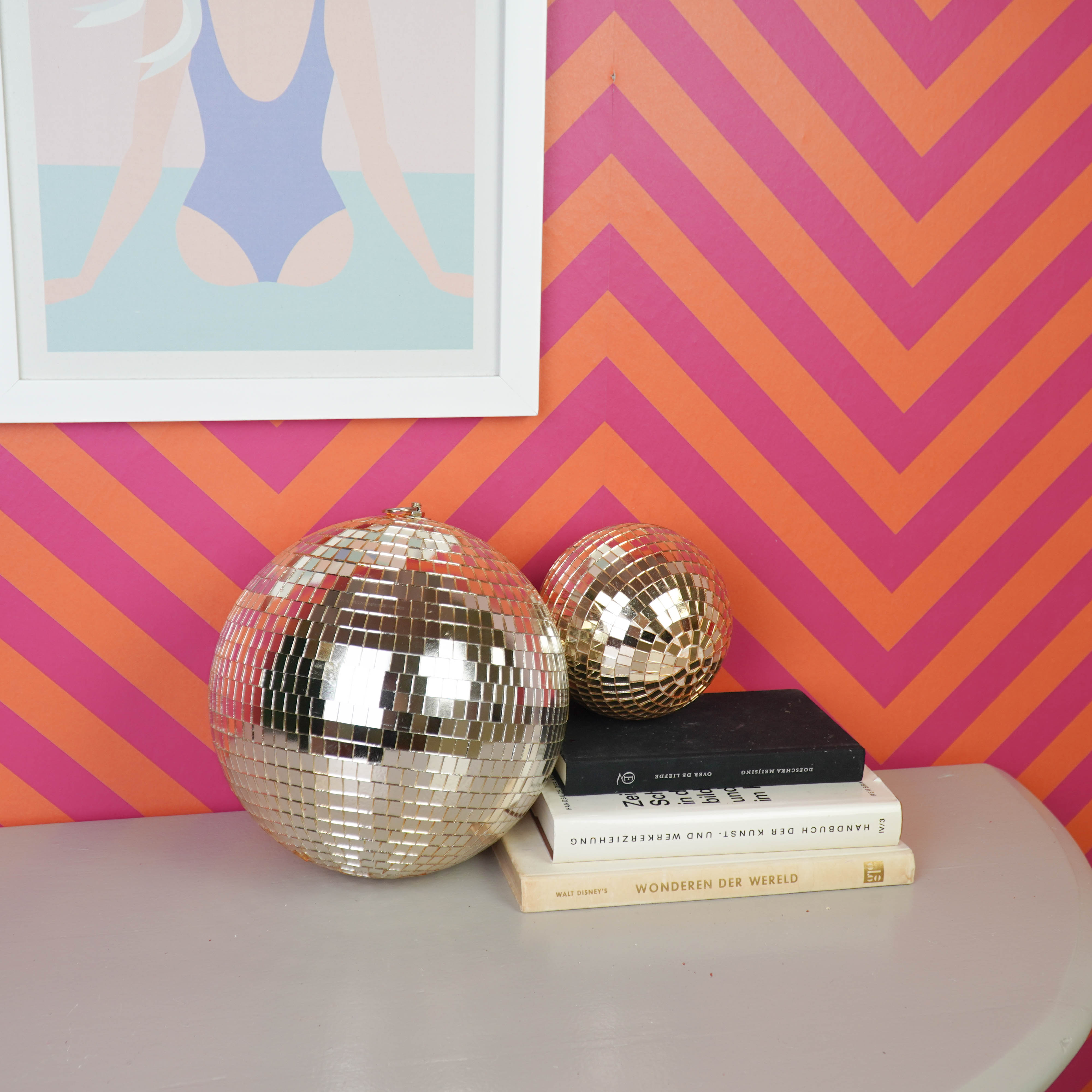 Kerstversiering - Kersthanger - Discobal - Foam - Goud - 25x25x25cm