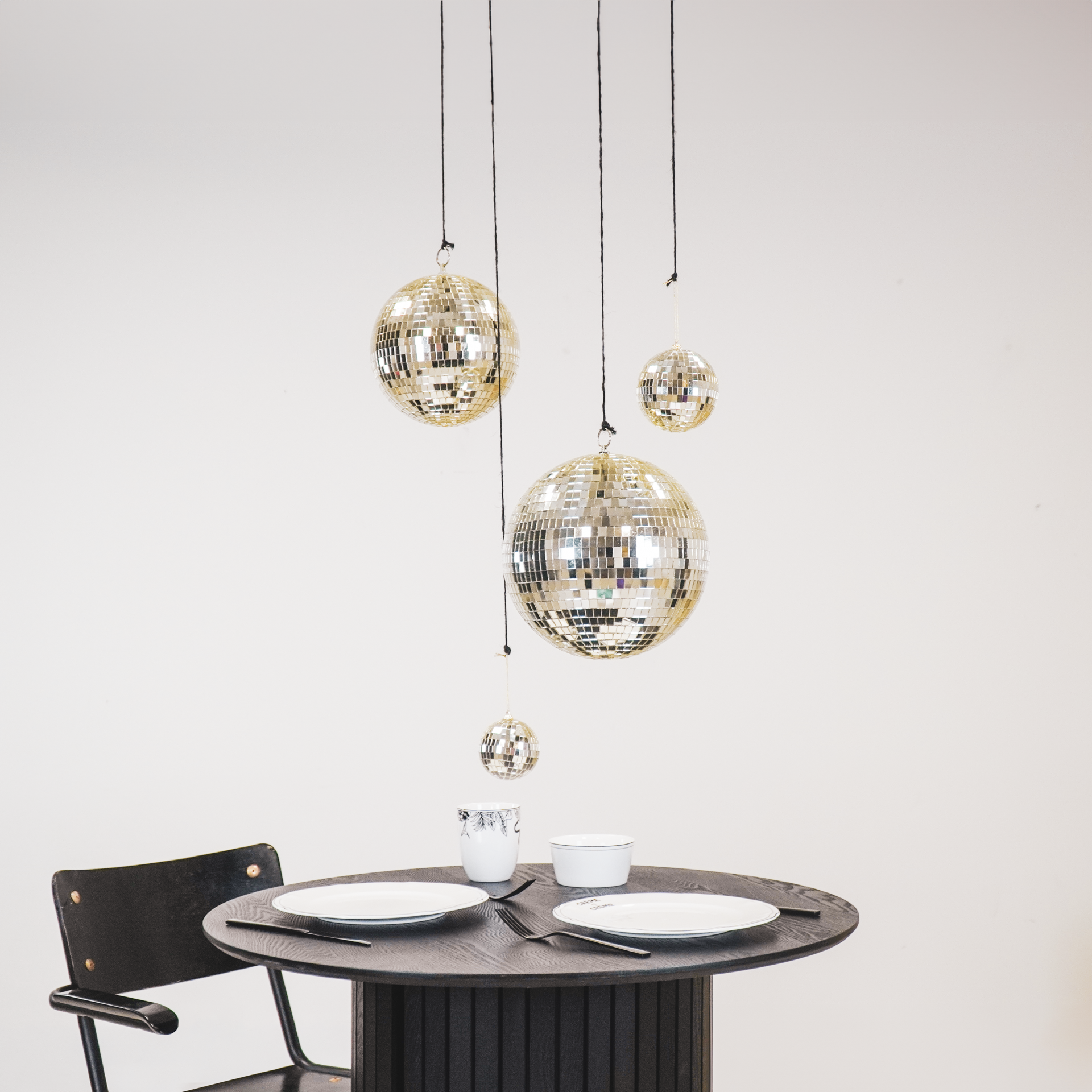 Kerstversiering - Kersthanger - Discobal - Foam - Goud - 25x25x25cm