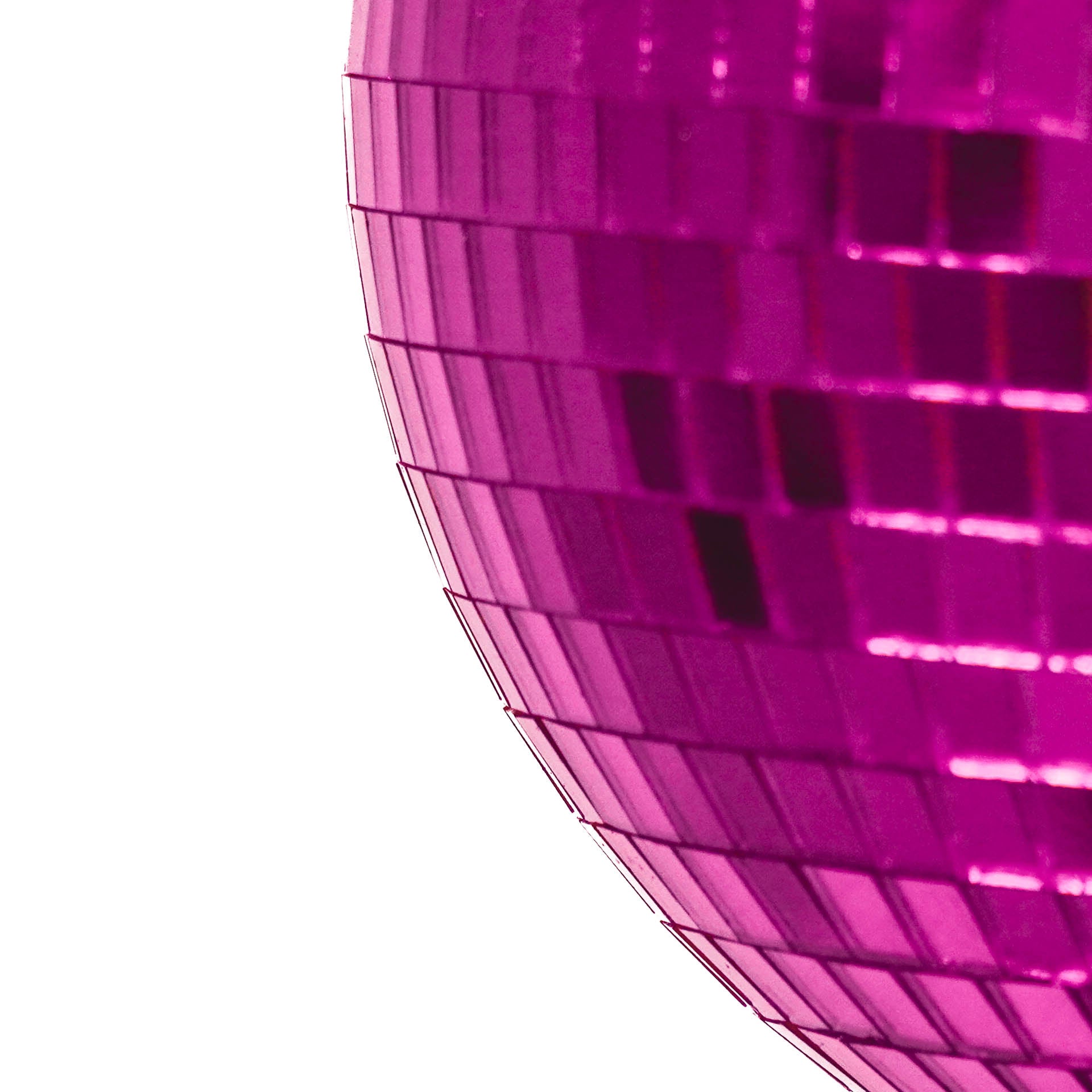 Kerstversiering - Kersthanger - Discobal - Foam - Roze - 30x30x30cm