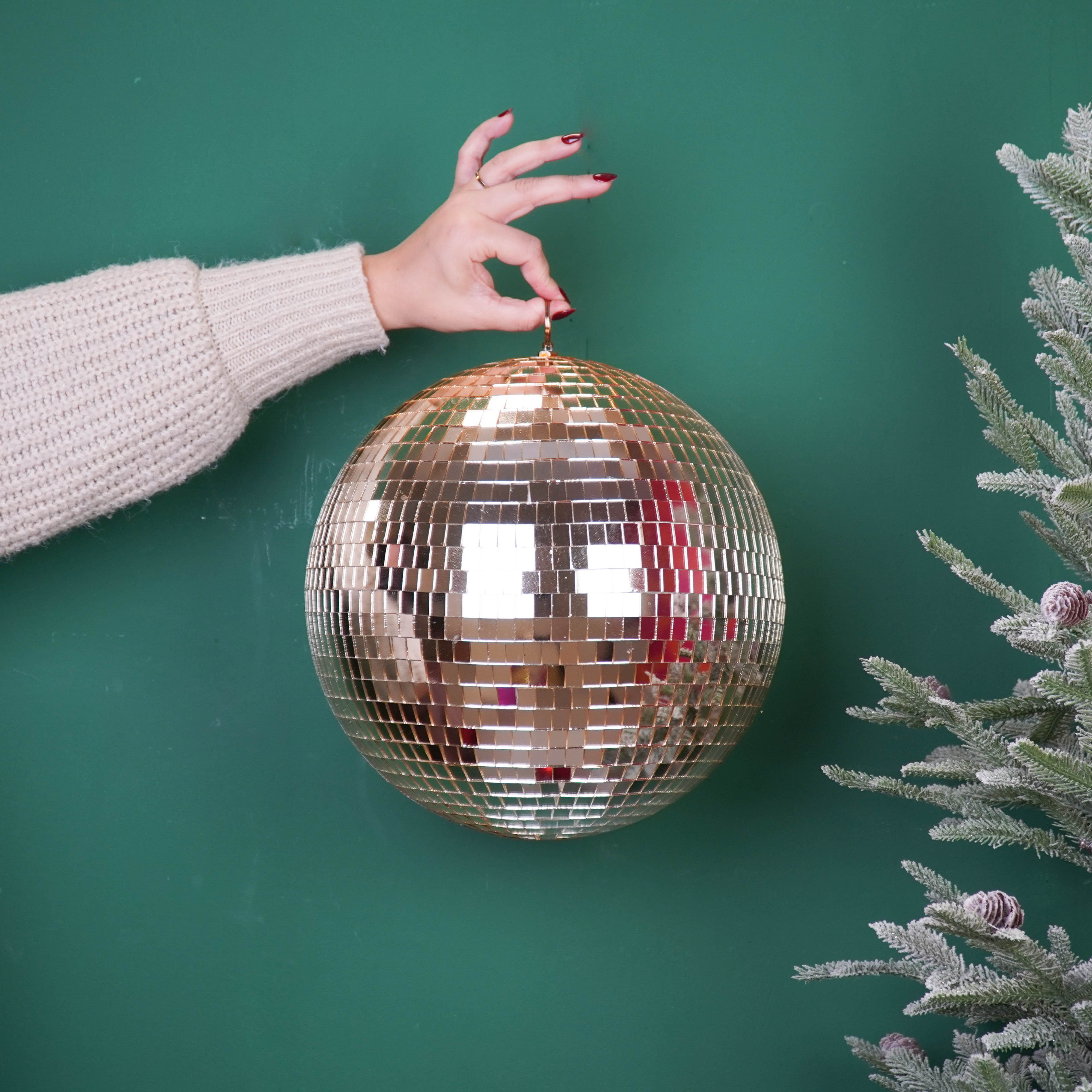 Kerstversiering - Kersthanger - Discobal - Foam - Goud - 30x30x30cm