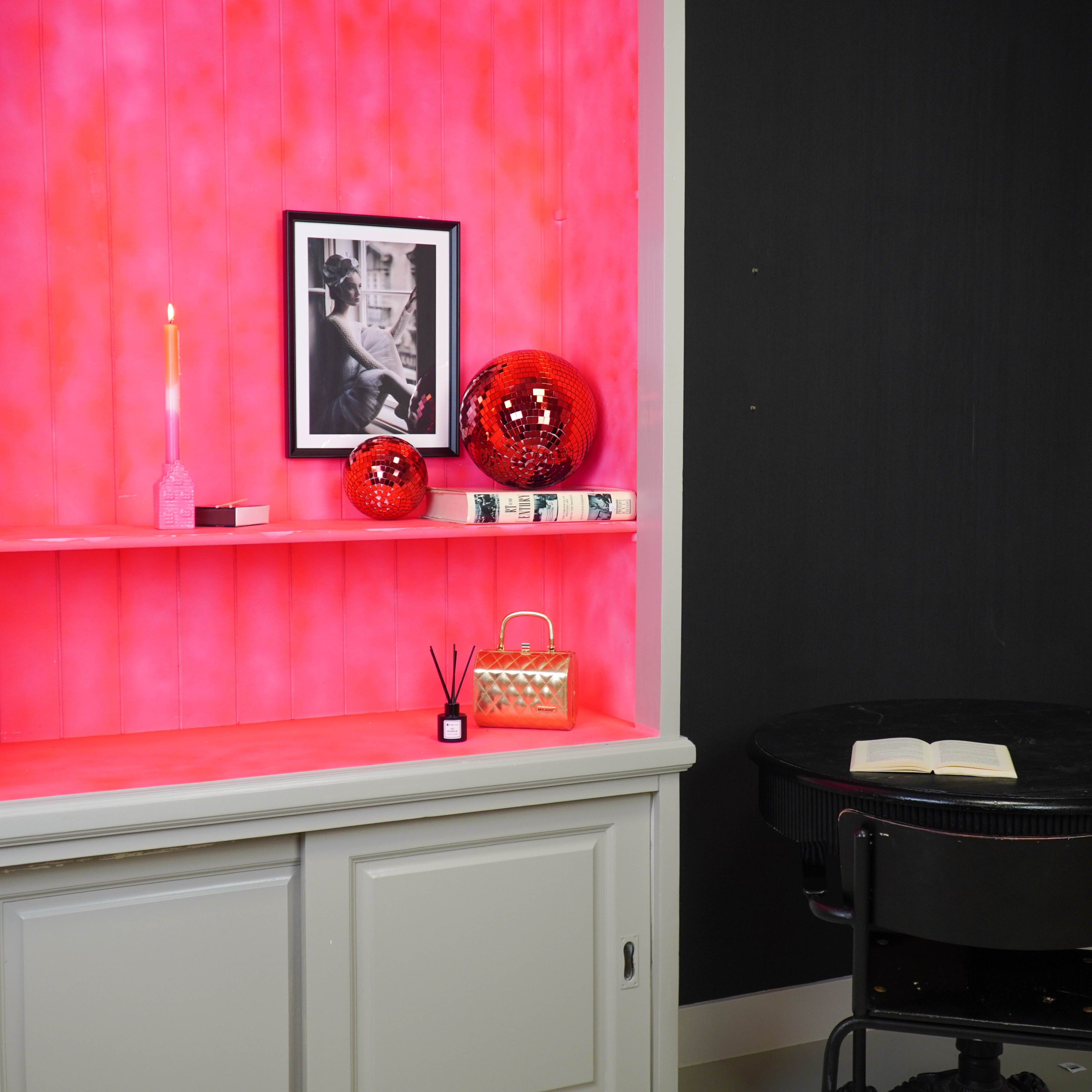 Kerstversiering - Kersthanger - Discobal - Foam - Rood - 15x15x15cm