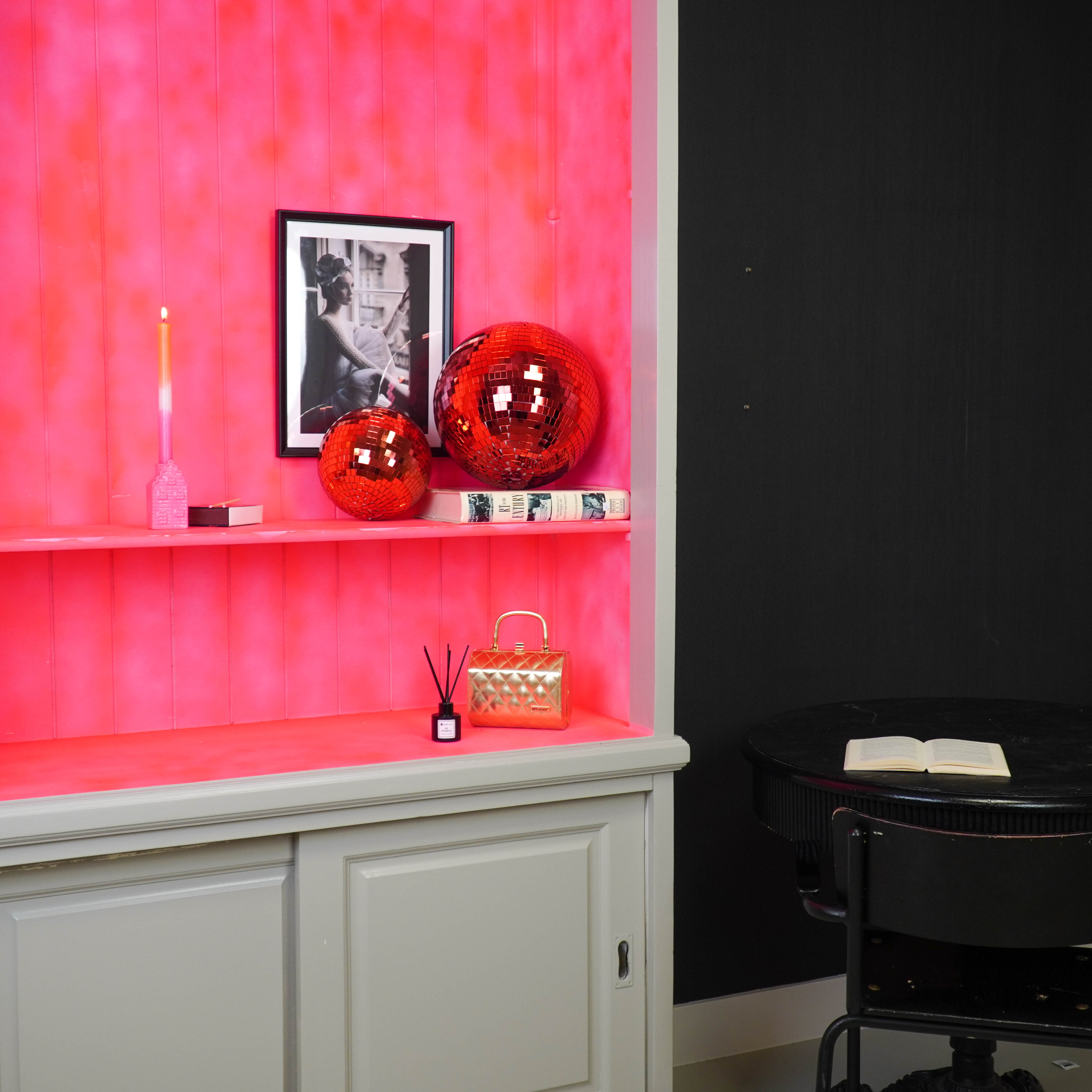 Kerstversiering - Kersthanger - Discobal - Foam - Rood - 30x30x30cm