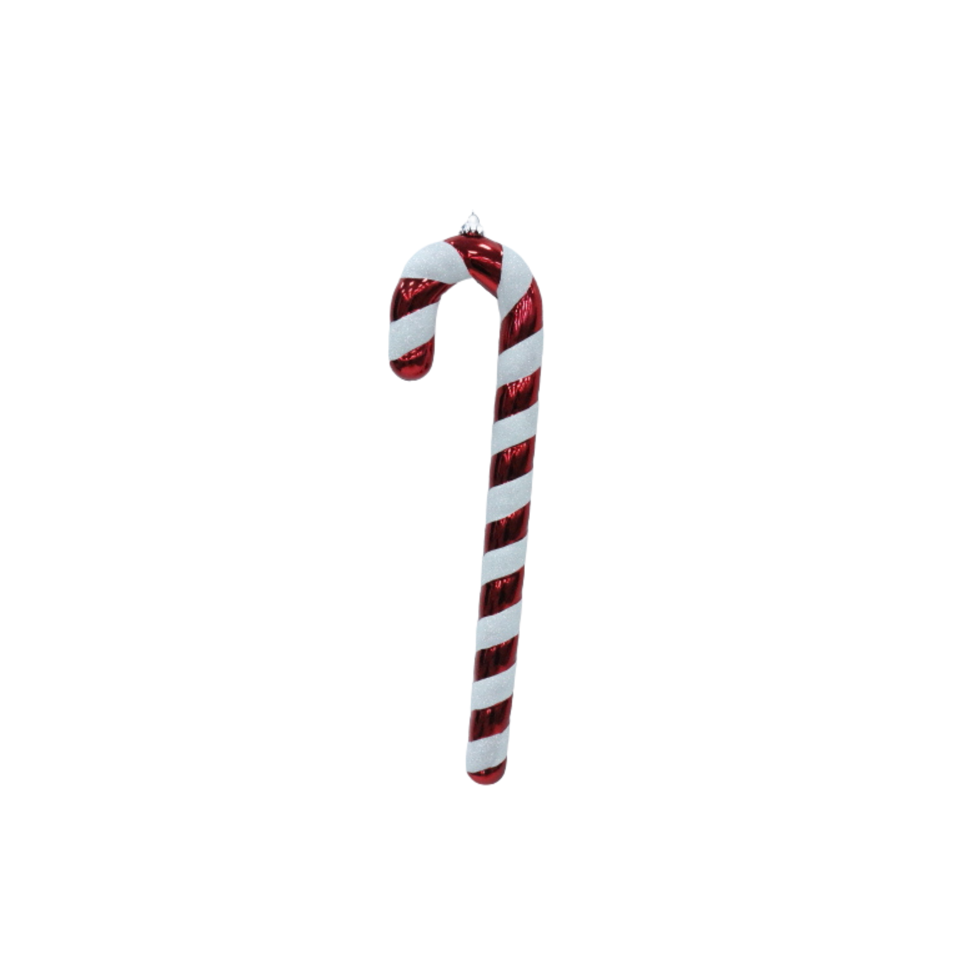 Kerstversiering - Zuurstok - Kunststof - Rood/ Wit - 11x3x42 cm