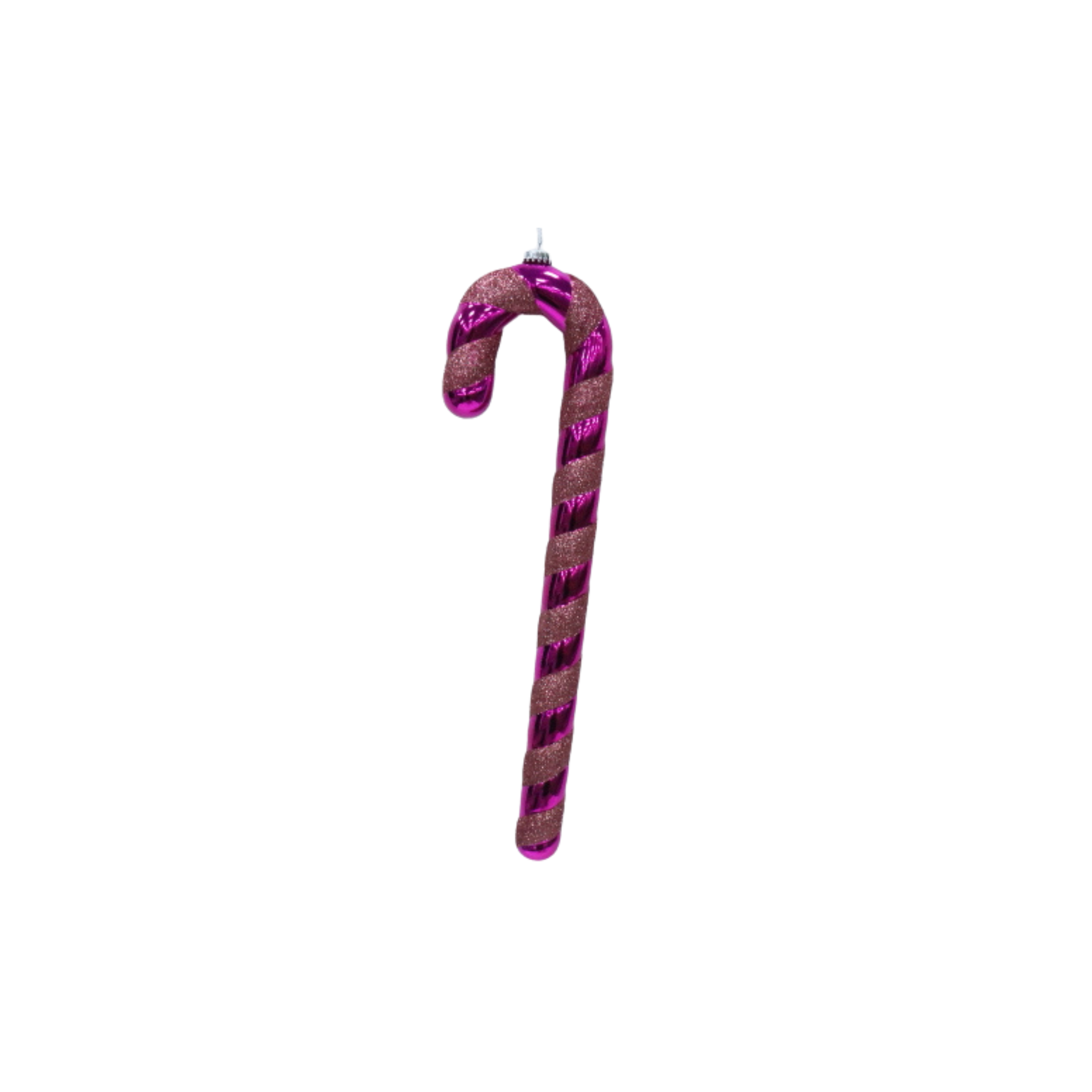 Kerstversiering - Zuurstok - Kunststof - Roze/Rood - 11x3x42 cm
