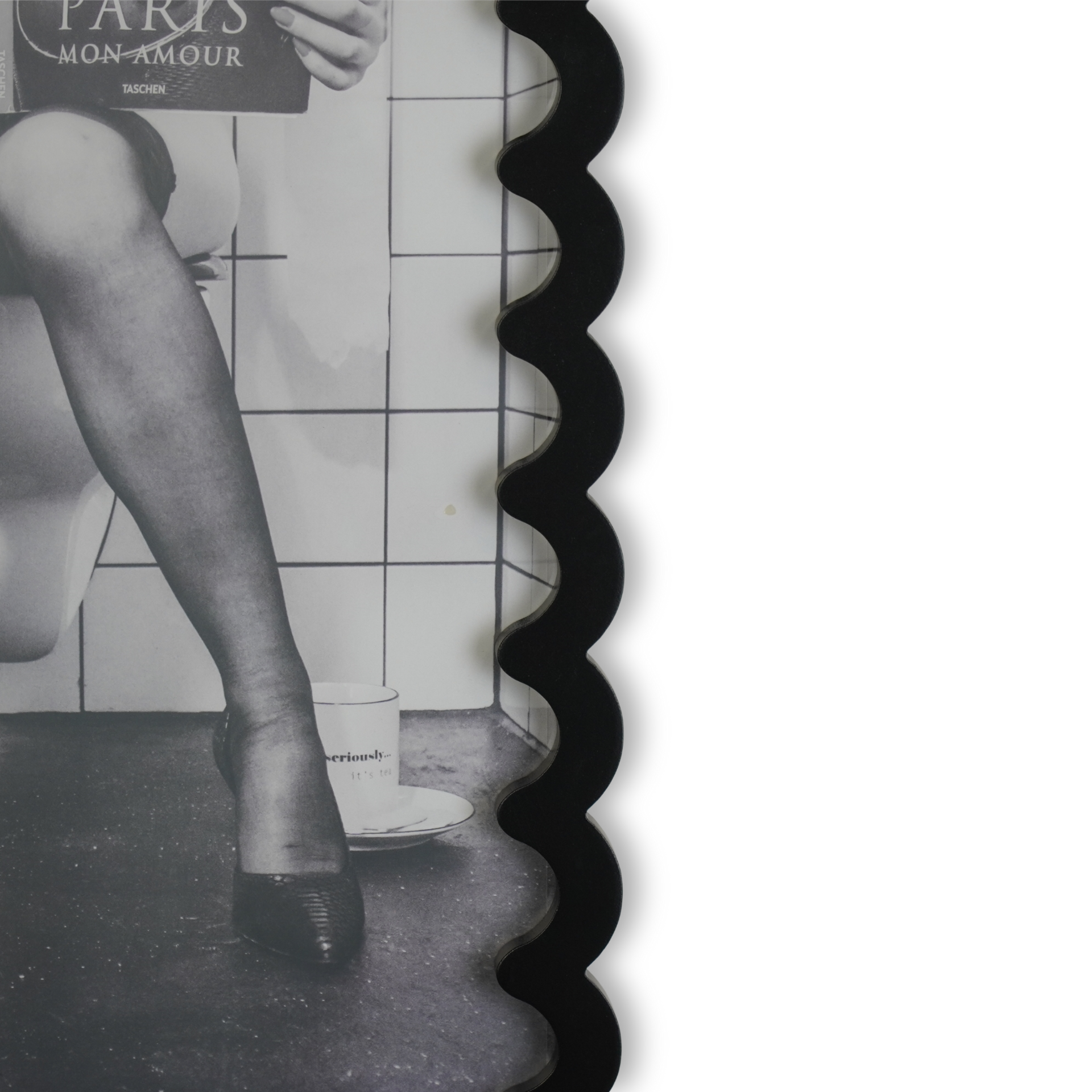 Fotolijst - Golvende Rand - MDF - Zwart - 24x33x1.5cm