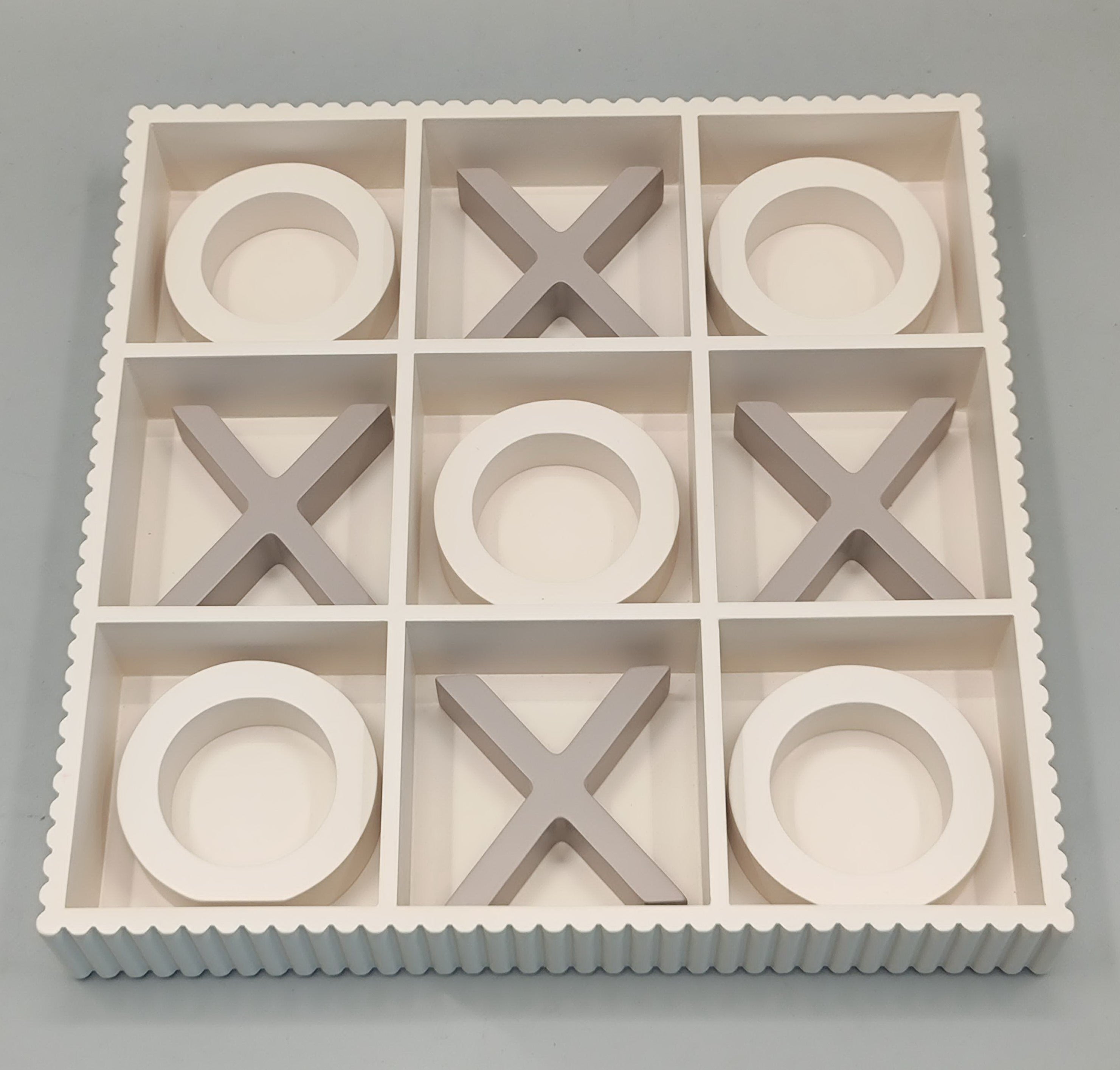 Decoratie Spel - Boter Kaas en Eieren - Beige - 33x33x5cm