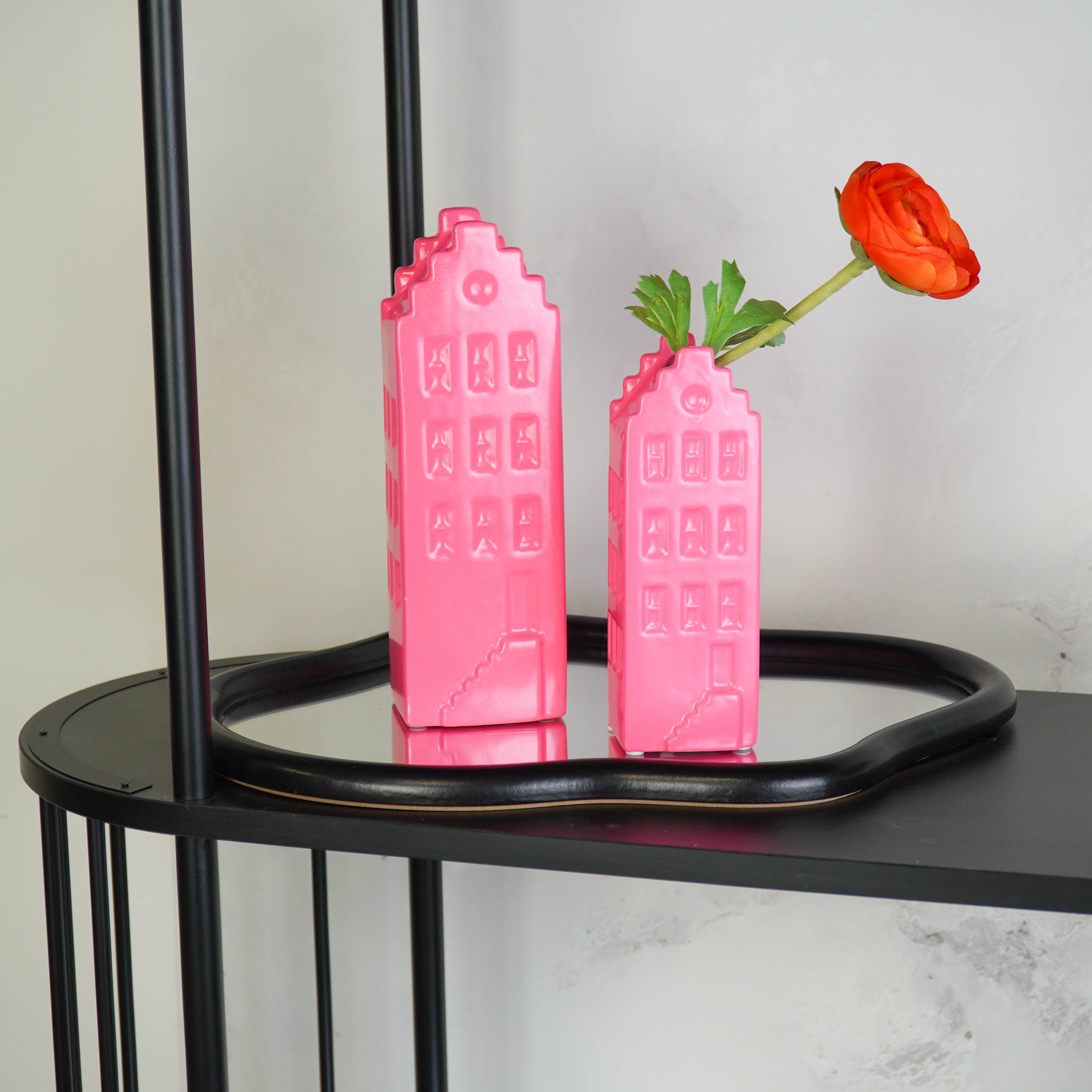 Spiegel - Wand Spiegel Organische Vorm - Zwart - 30x40cm