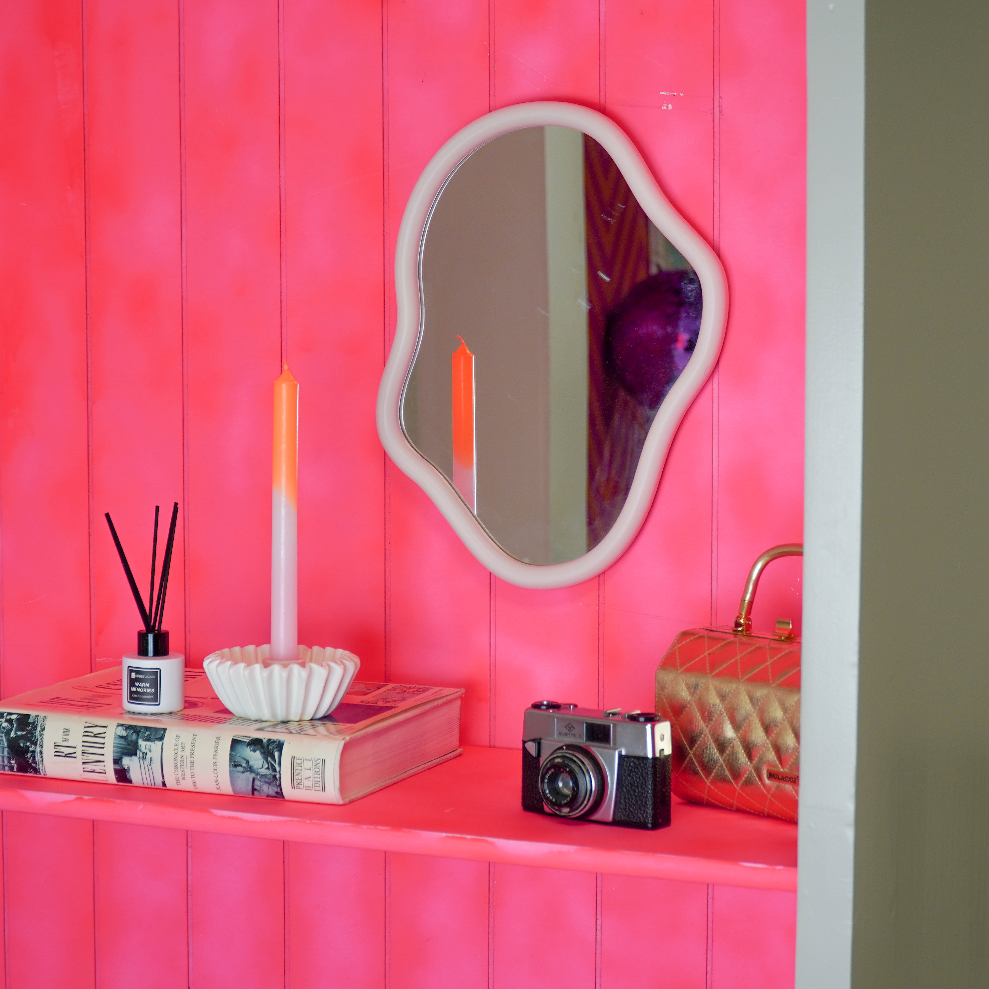 Spiegel - Wand Spiegel Organische Vorm - Zand - 30x40cm