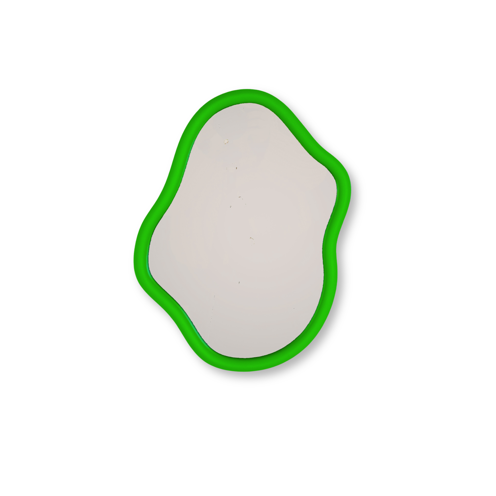 Spiegel - Wand Spiegel Organische Vorm - Groen - 30x40cm